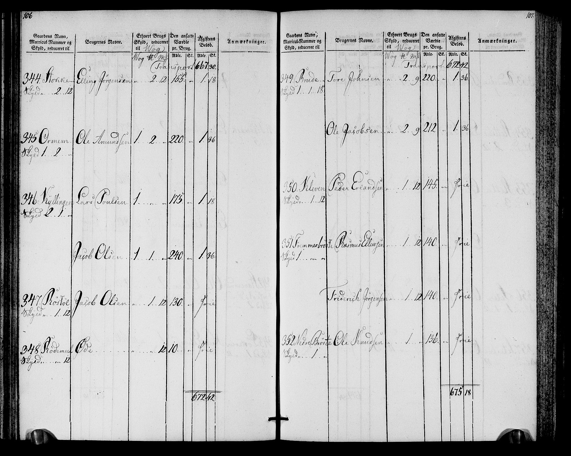 Rentekammeret inntil 1814, Realistisk ordnet avdeling, AV/RA-EA-4070/N/Ne/Nea/L0128: Romsdal fogderi. Oppebørselsregister, 1803-1804, p. 55