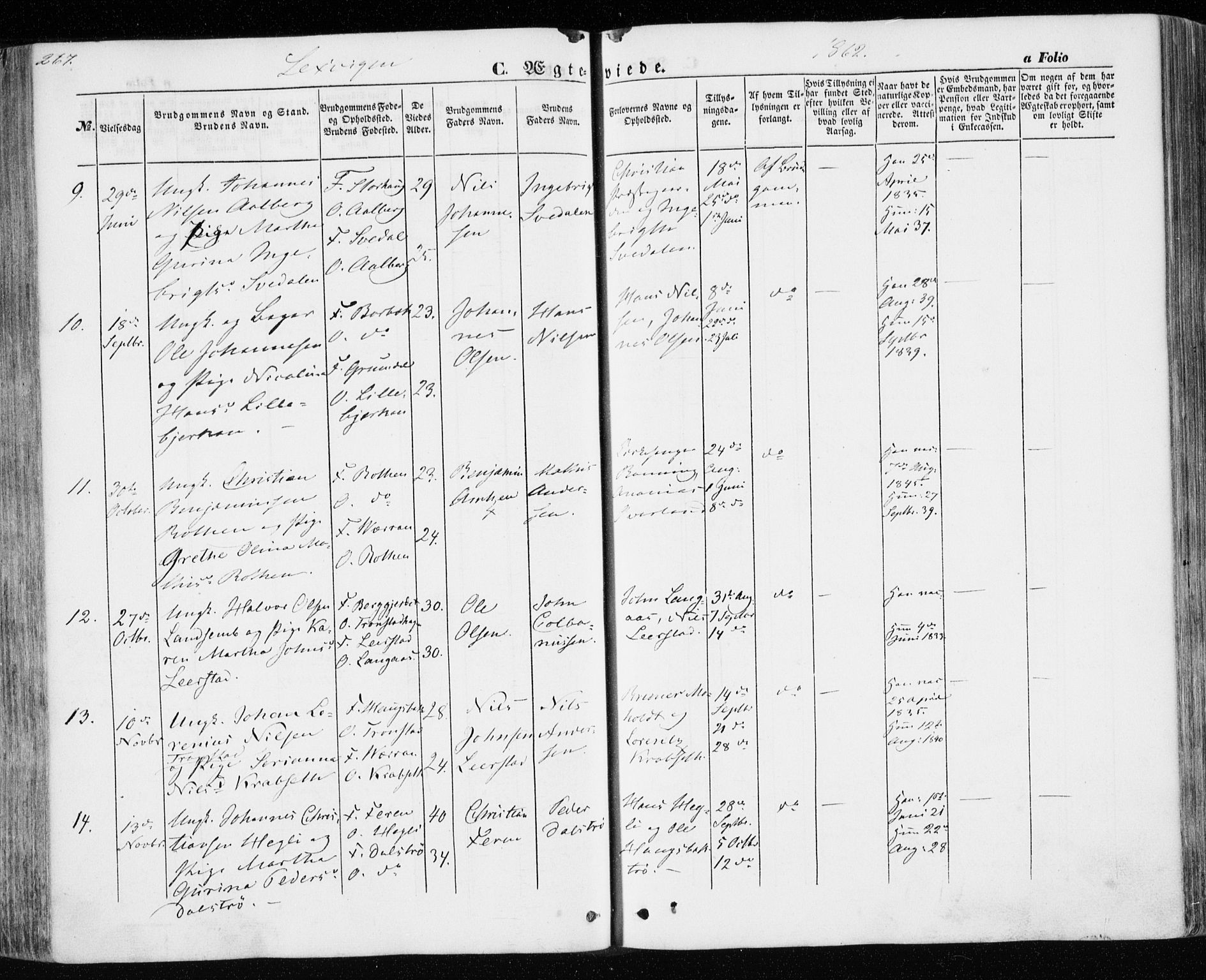 Ministerialprotokoller, klokkerbøker og fødselsregistre - Nord-Trøndelag, AV/SAT-A-1458/701/L0008: Parish register (official) no. 701A08 /1, 1854-1863, p. 267