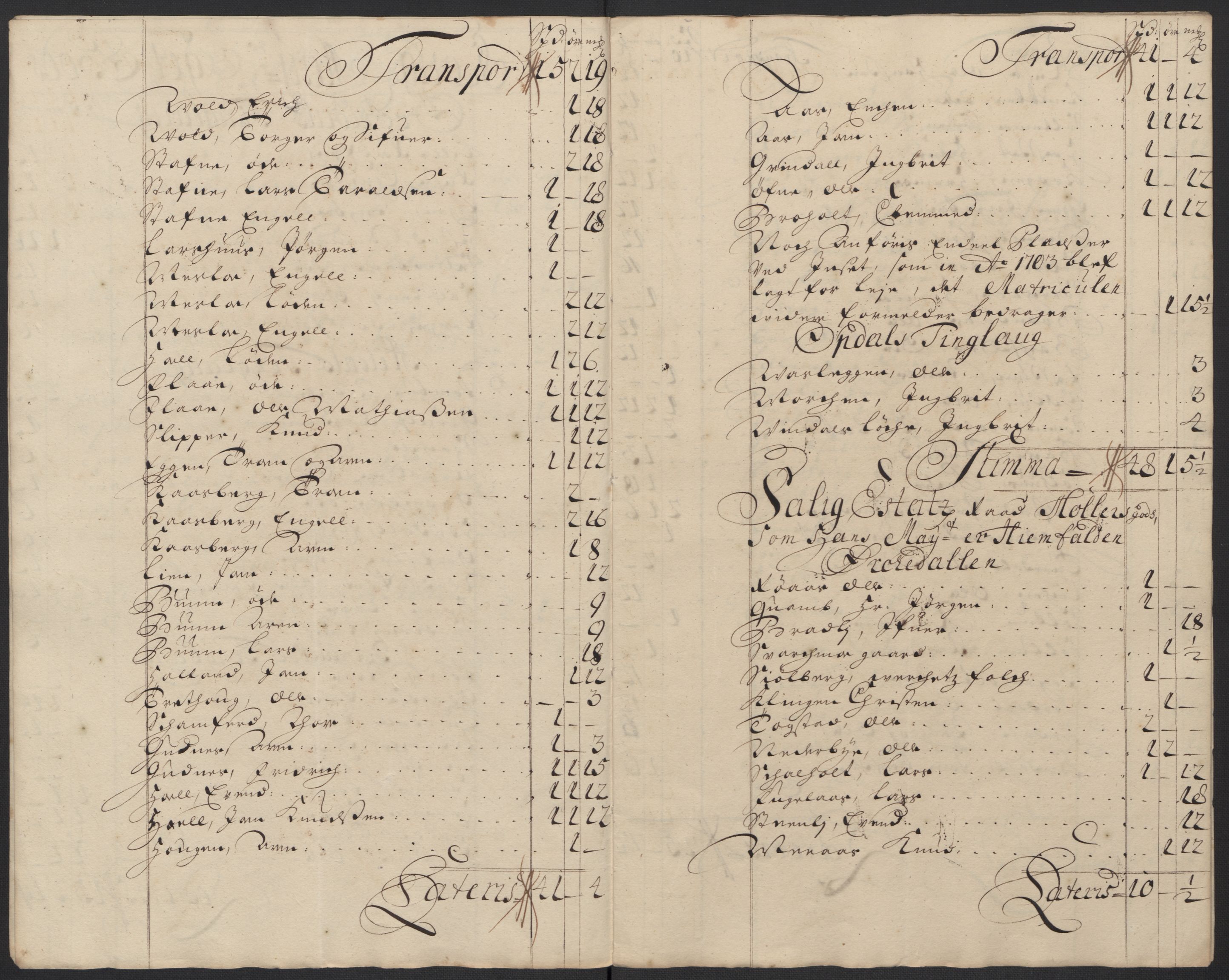Rentekammeret inntil 1814, Reviderte regnskaper, Fogderegnskap, RA/EA-4092/R60/L3958: Fogderegnskap Orkdal og Gauldal, 1708, p. 284