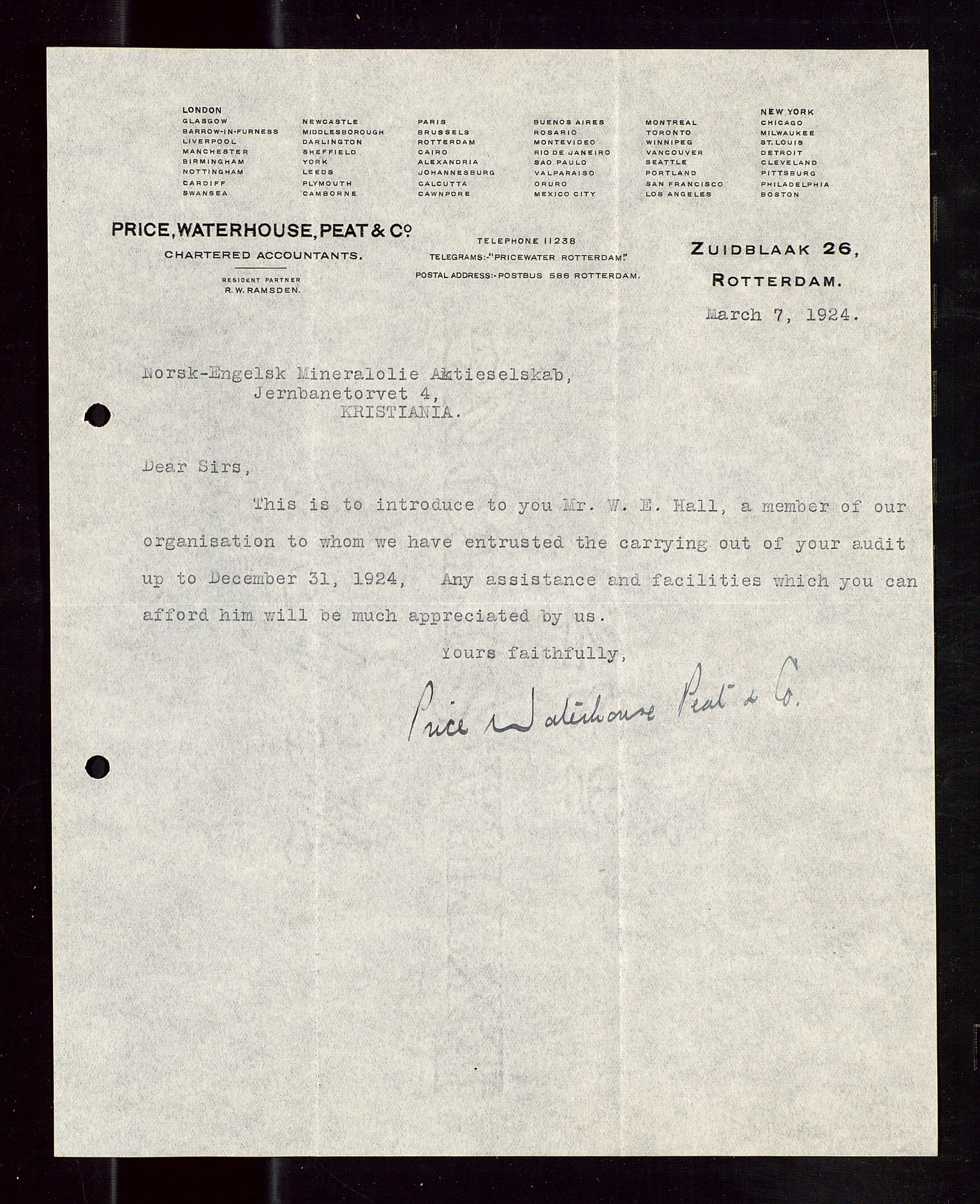 Pa 1521 - A/S Norske Shell, SAST/A-101915/E/Ea/Eaa/L0013: Sjefskorrespondanse, 1924, p. 85