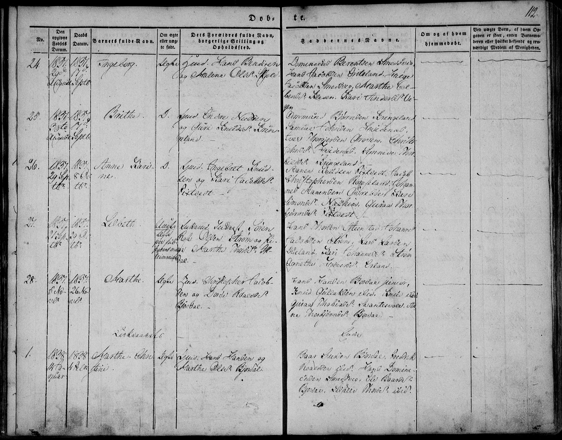 Skjold sokneprestkontor, AV/SAST-A-101847/H/Ha/Haa/L0006: Parish register (official) no. A 6.1, 1835-1858, p. 112