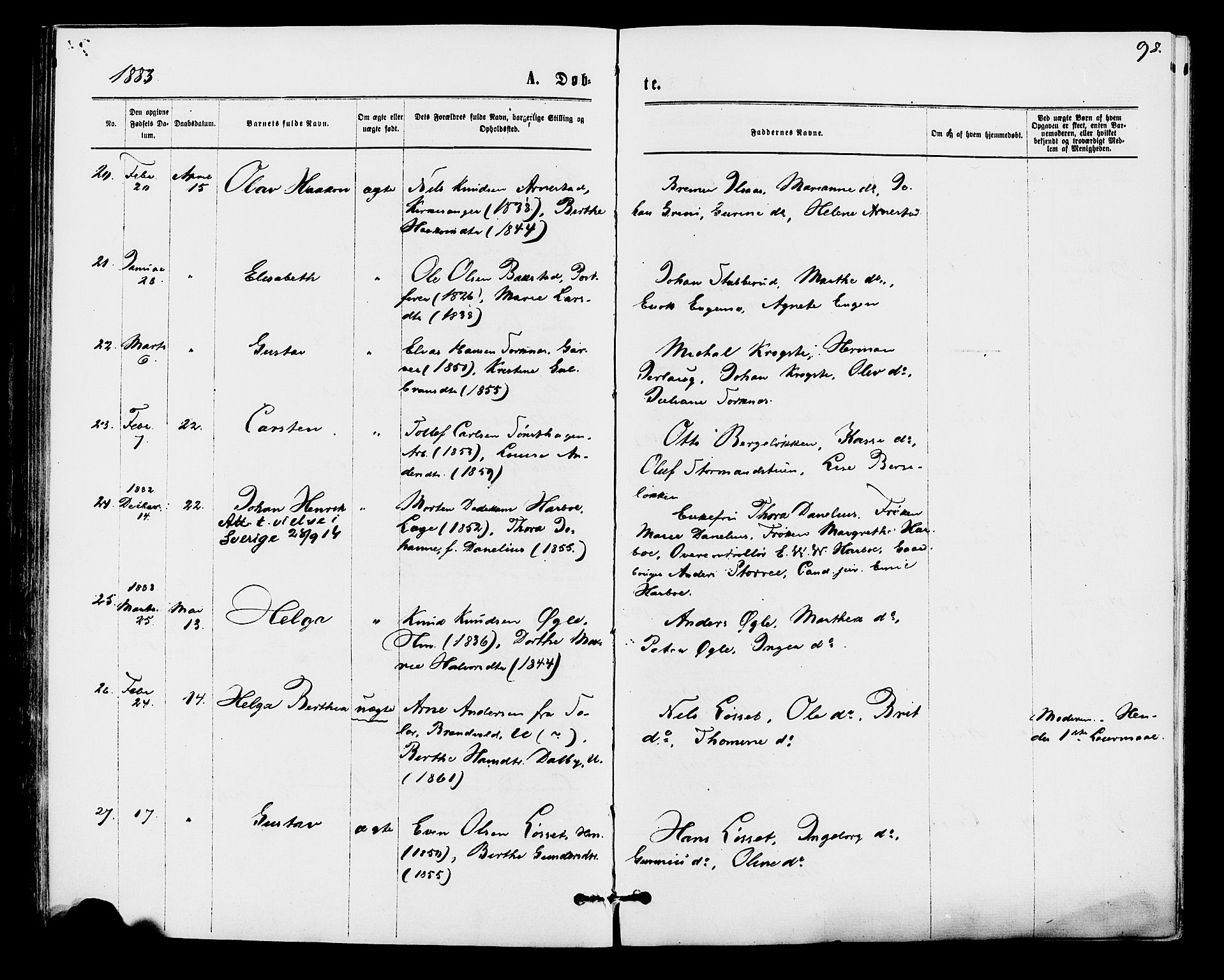 Åmot prestekontor, Hedmark, AV/SAH-PREST-056/H/Ha/Haa/L0009: Parish register (official) no. 9, 1875-1883, p. 98