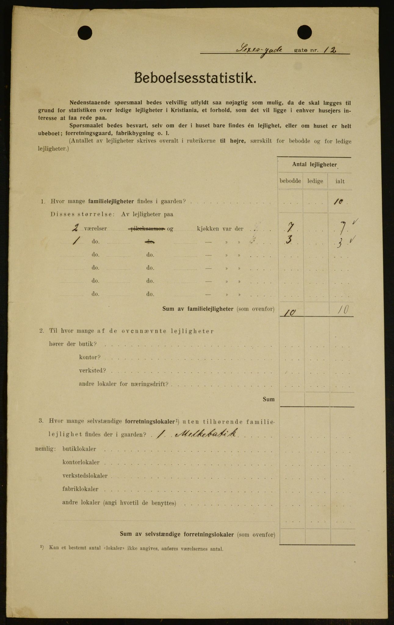OBA, Municipal Census 1909 for Kristiania, 1909, p. 86026