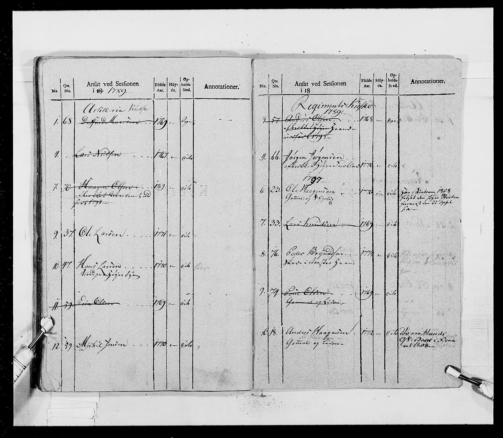 Generalitets- og kommissariatskollegiet, Det kongelige norske kommissariatskollegium, AV/RA-EA-5420/E/Eh/L0017: Opplandske dragonregiment, 1802-1805, p. 374