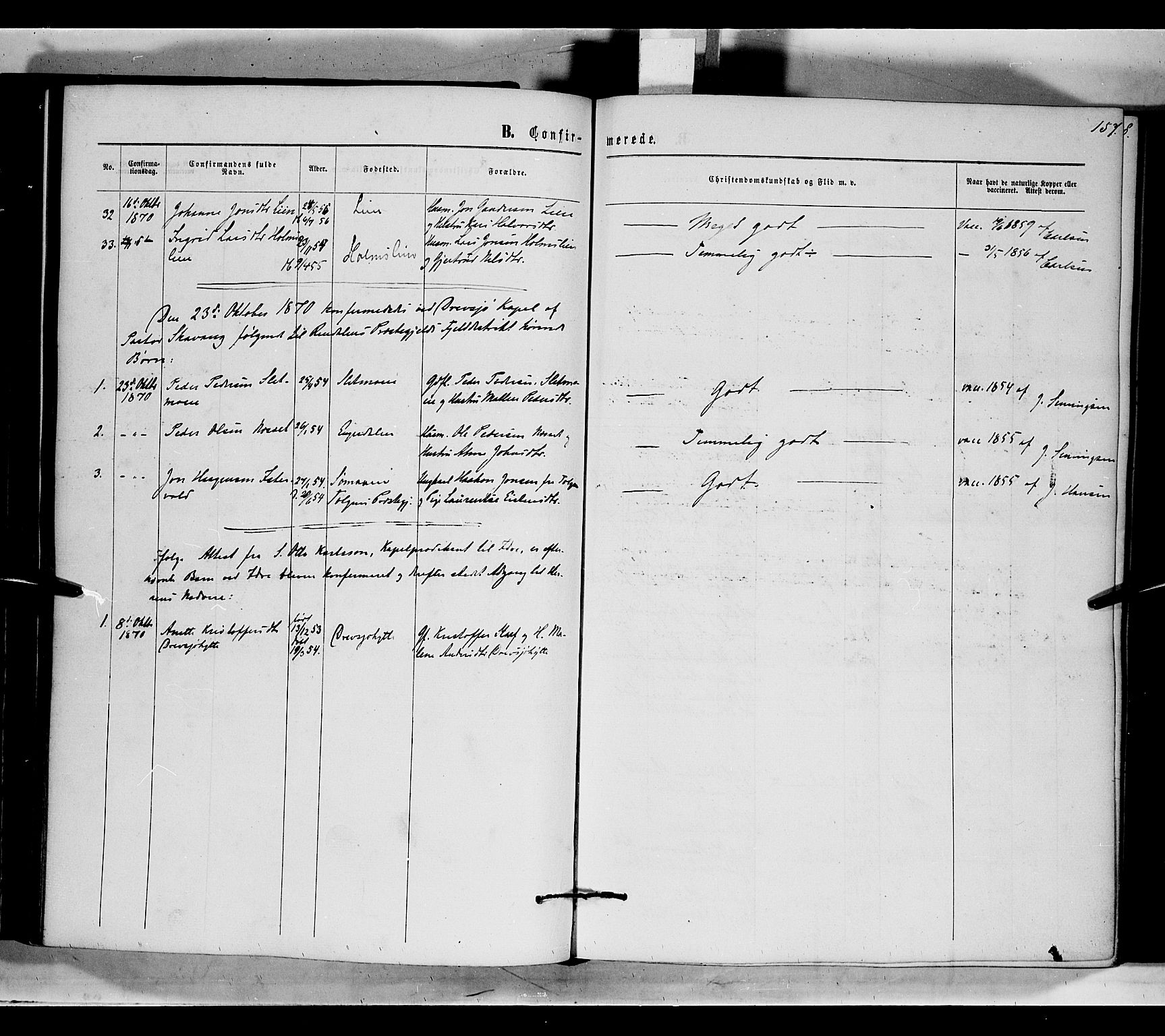 Rendalen prestekontor, SAH/PREST-054/H/Ha/Haa/L0006: Parish register (official) no. 6, 1867-1877, p. 157
