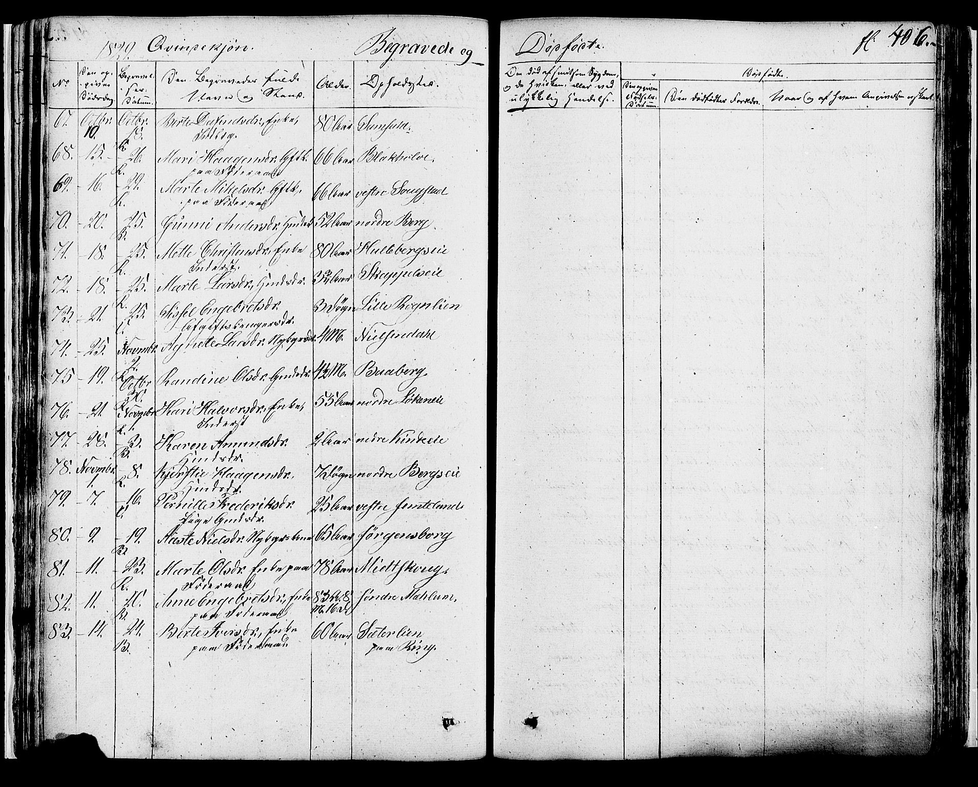 Ringsaker prestekontor, SAH/PREST-014/K/Ka/L0007: Parish register (official) no. 7B, 1826-1837, p. 406