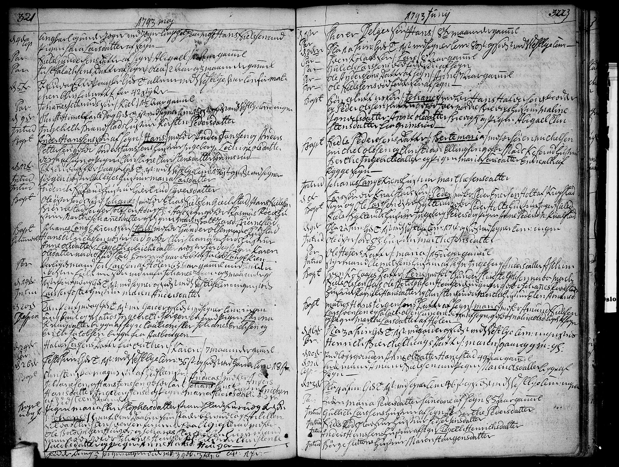 Vestby prestekontor Kirkebøker, AV/SAO-A-10893/F/Fa/L0003: Parish register (official) no. I 3, 1779-1796, p. 321-322