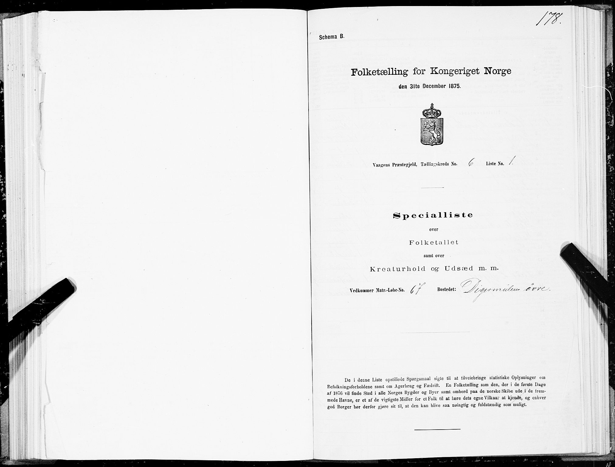 SAT, 1875 census for 1865P Vågan, 1875, p. 4178