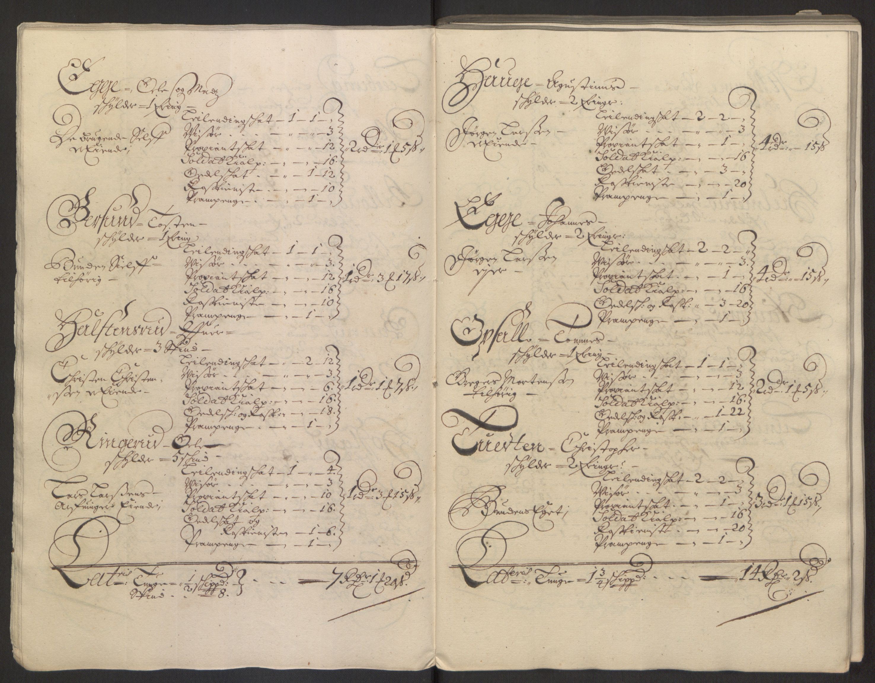 Rentekammeret inntil 1814, Reviderte regnskaper, Fogderegnskap, AV/RA-EA-4092/R22/L1452: Fogderegnskap Ringerike, Hallingdal og Buskerud, 1695, p. 38