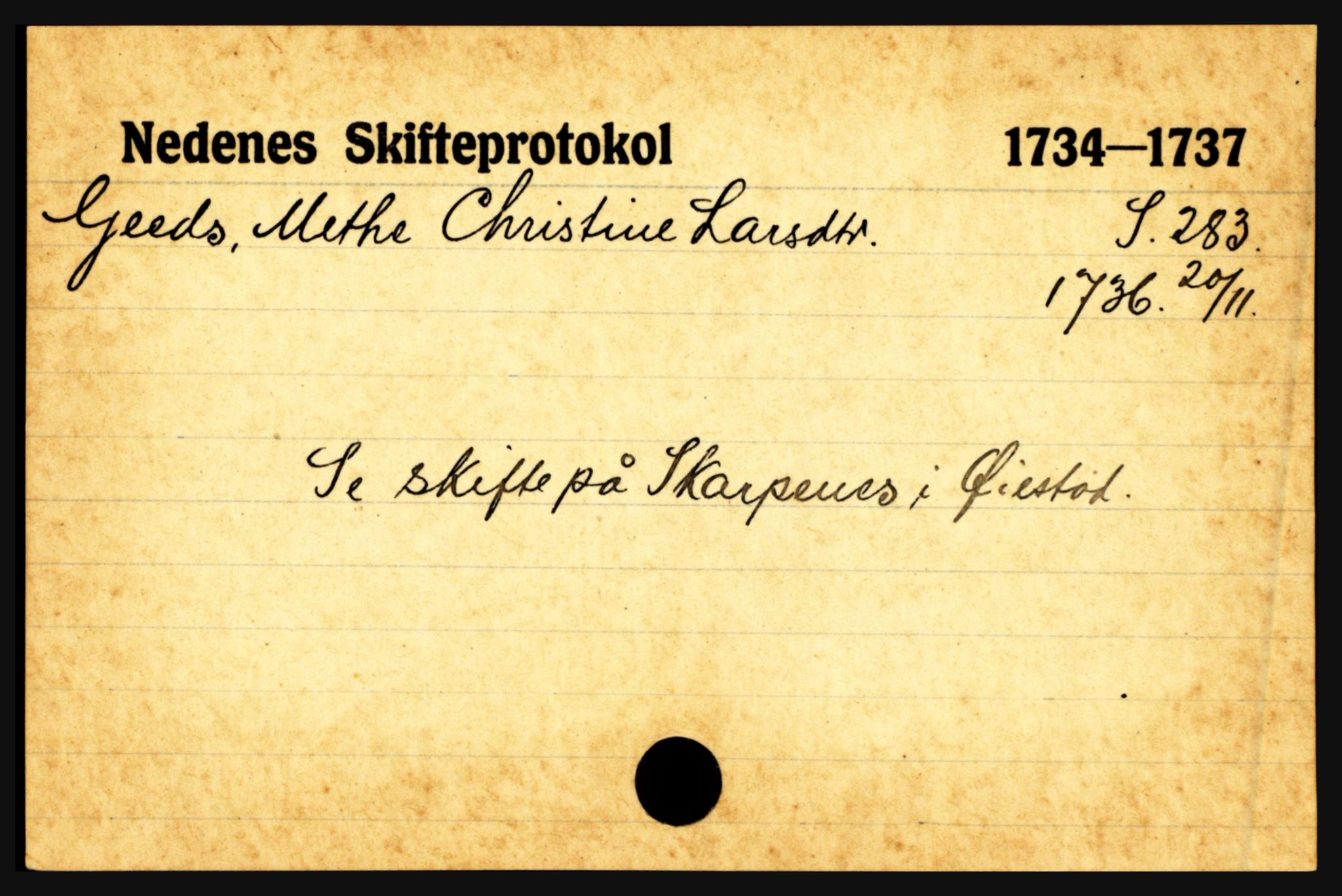 Nedenes sorenskriveri før 1824, AV/SAK-1221-0007/H, p. 8703