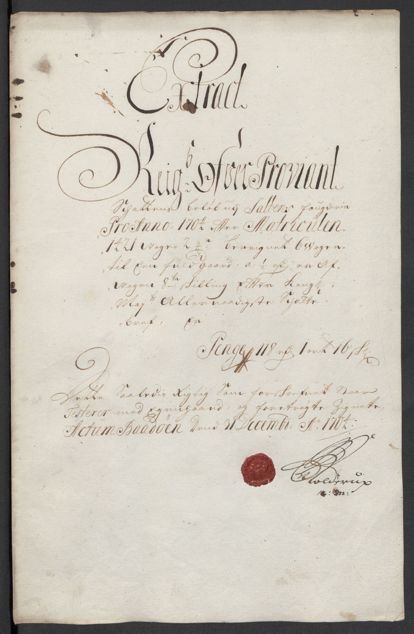Rentekammeret inntil 1814, Reviderte regnskaper, Fogderegnskap, AV/RA-EA-4092/R66/L4580: Fogderegnskap Salten, 1701-1706, p. 273