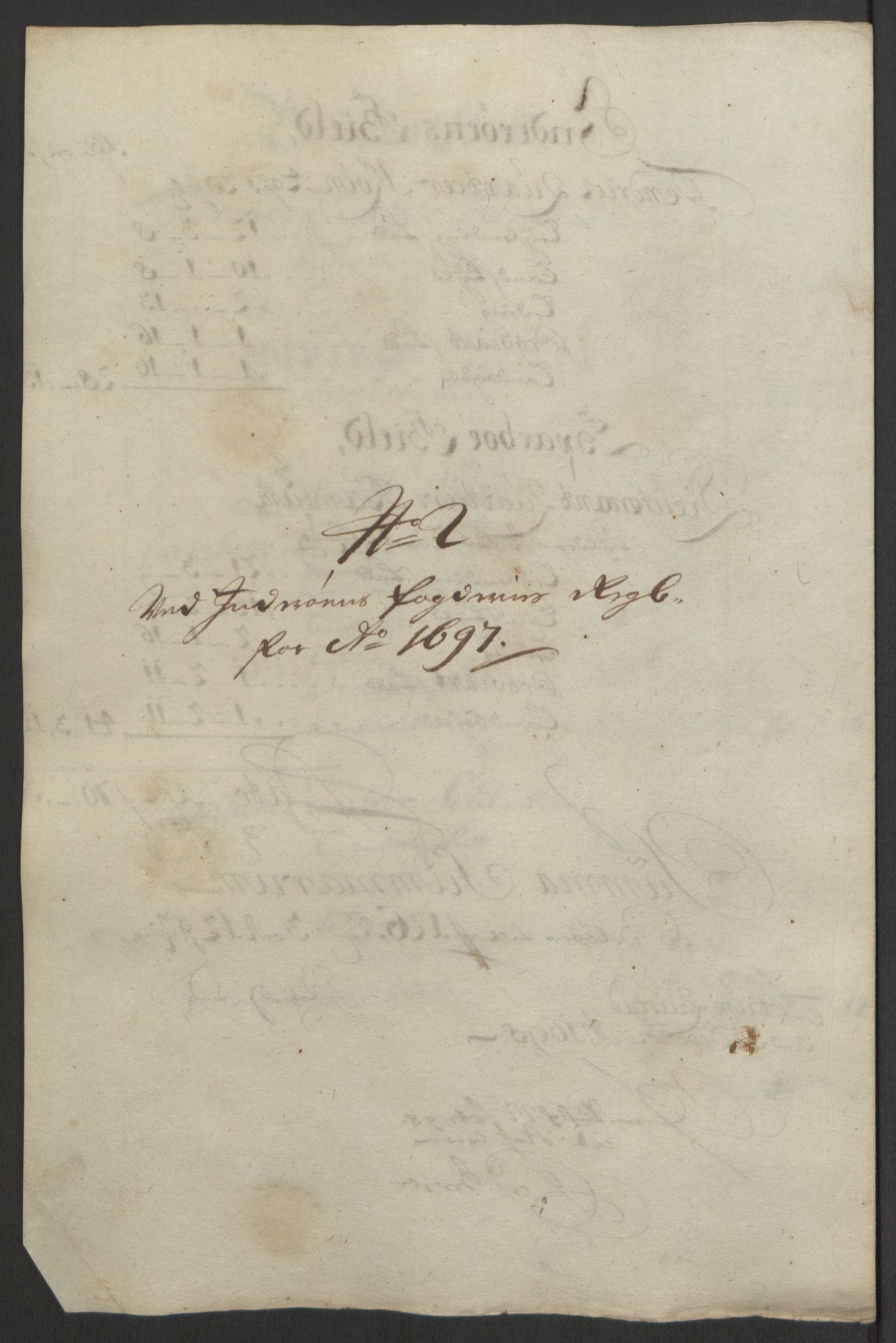 Rentekammeret inntil 1814, Reviderte regnskaper, Fogderegnskap, RA/EA-4092/R63/L4309: Fogderegnskap Inderøy, 1695-1697, p. 517