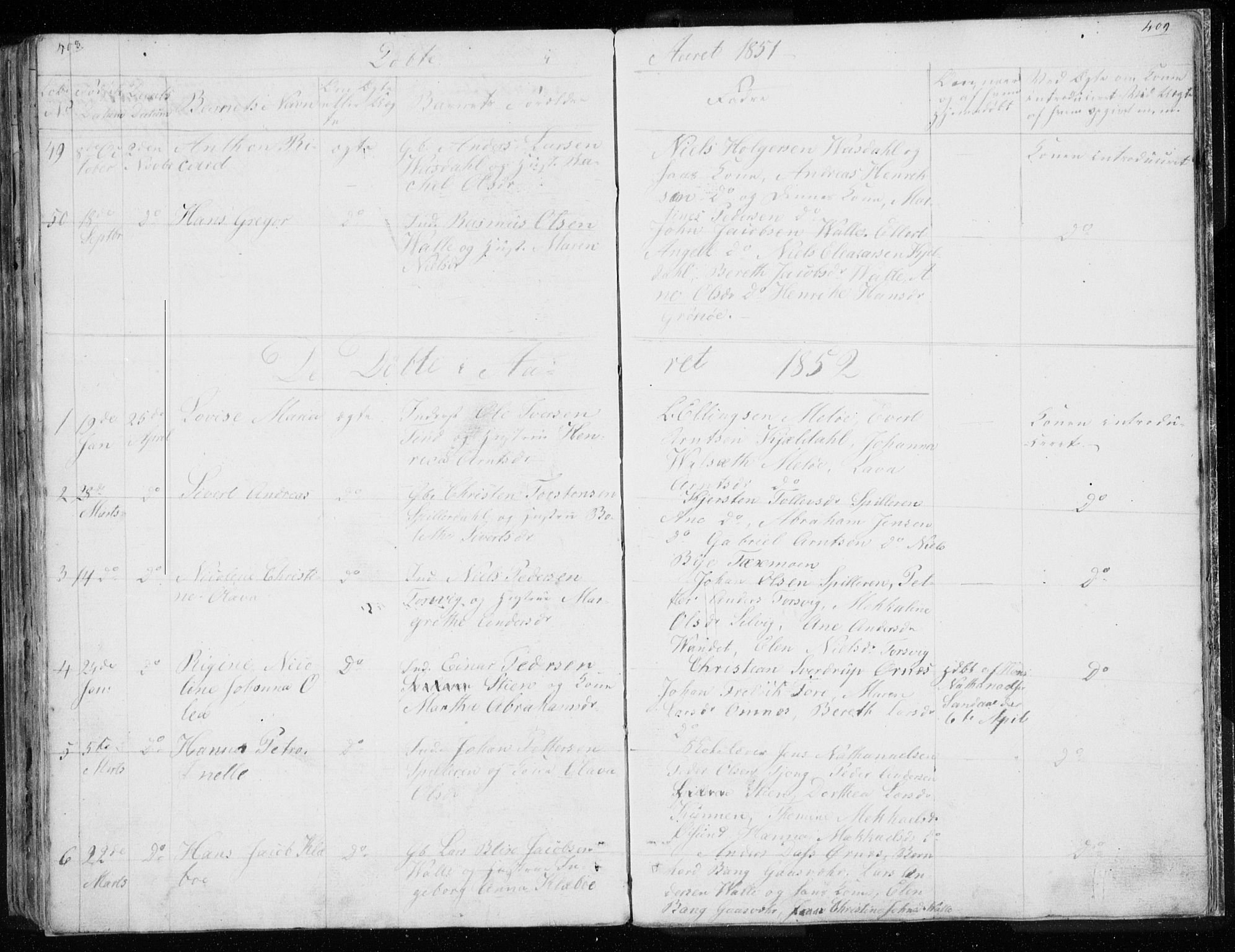 Ministerialprotokoller, klokkerbøker og fødselsregistre - Nordland, AV/SAT-A-1459/843/L0632: Parish register (copy) no. 843C01, 1833-1853, p. 408-409