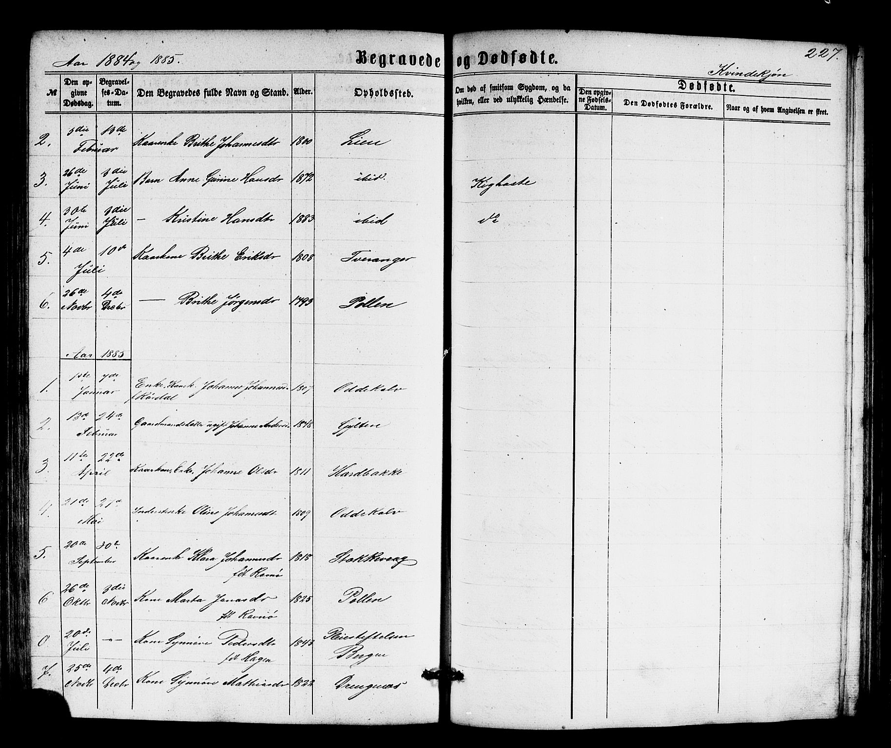Solund sokneprestembete, SAB/A-81401: Parish register (copy) no. A 1, 1860-1893, p. 227