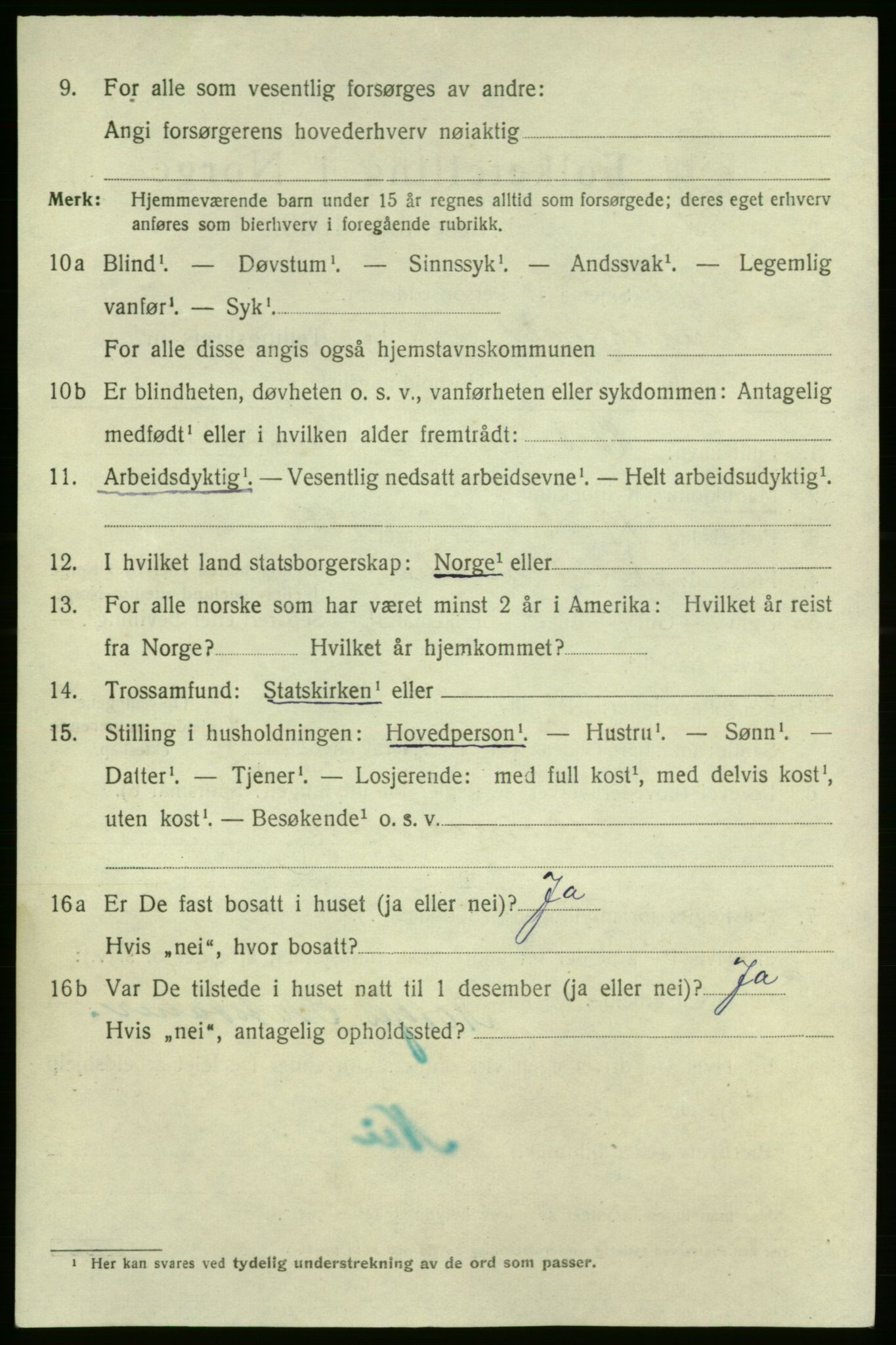 SAO, 1920 census for Fredrikshald, 1920, p. 14630