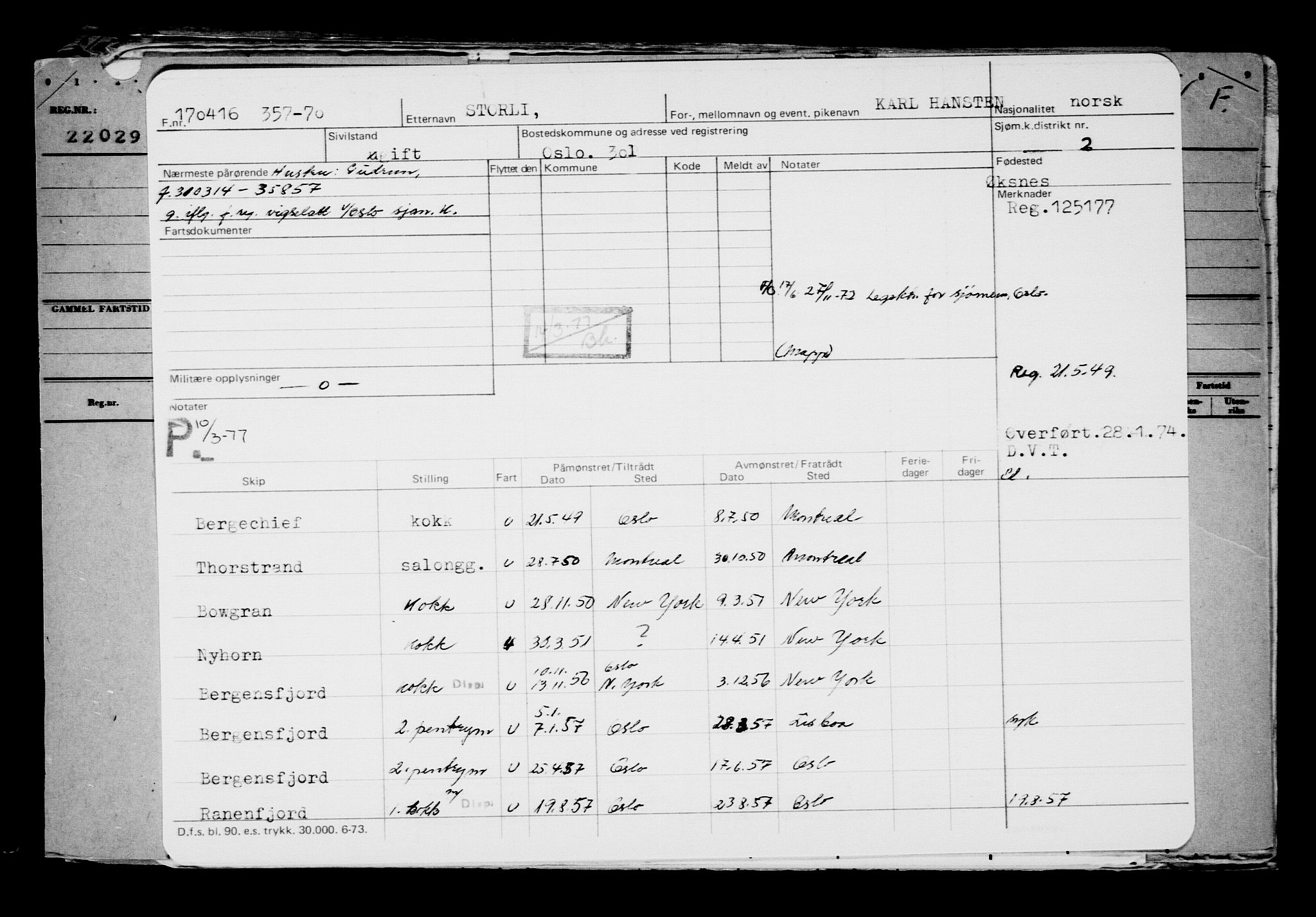 Direktoratet for sjømenn, AV/RA-S-3545/G/Gb/L0138: Hovedkort, 1916, p. 345