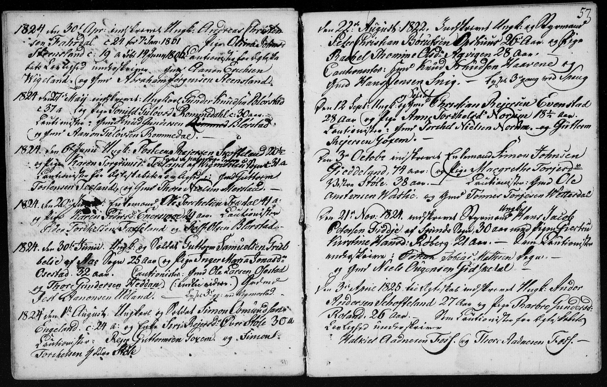 Sør-Audnedal sokneprestkontor, AV/SAK-1111-0039/F/Fa/Fab/L0003: Parish register (official) no. A 3, 1766-1828, p. 57