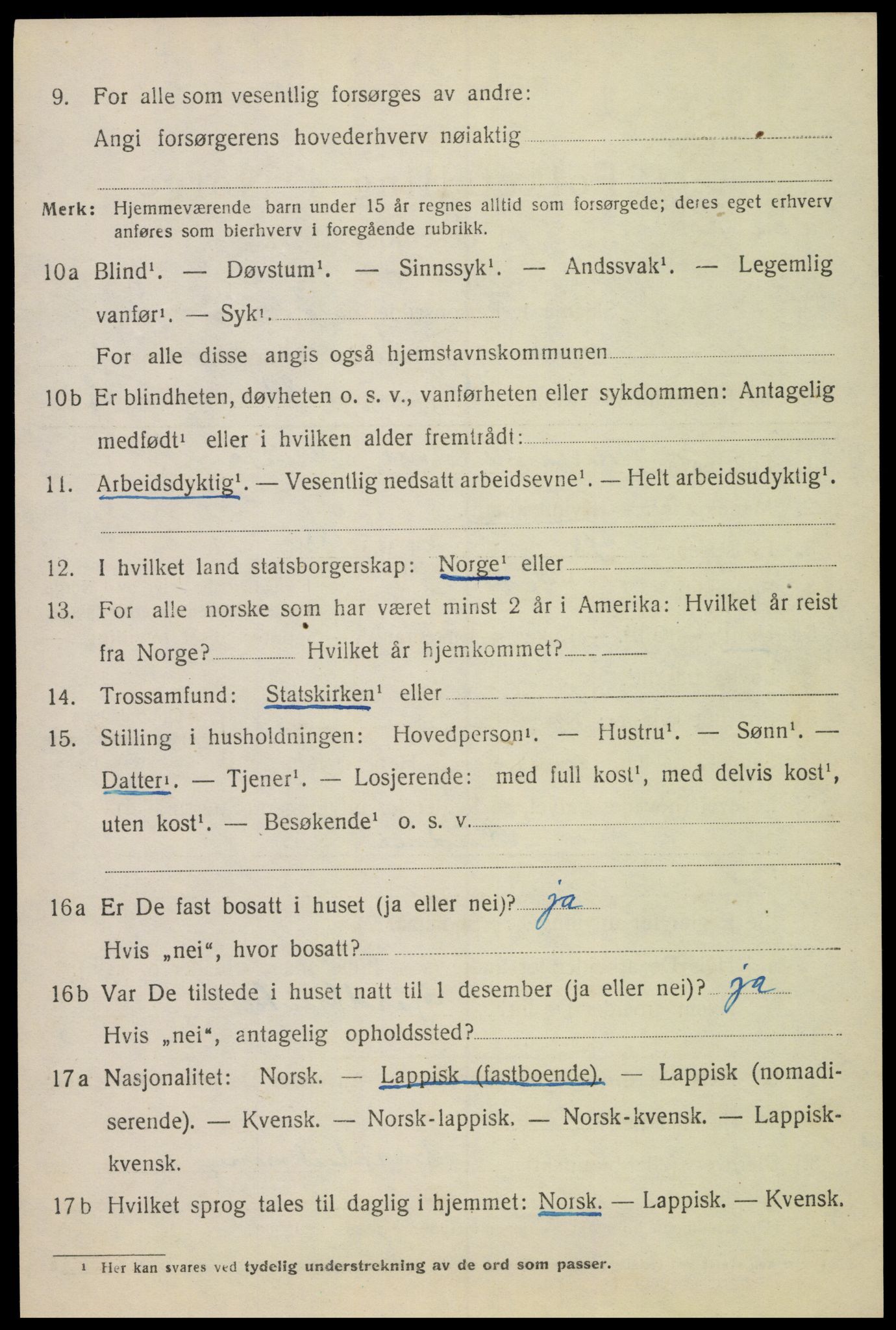 SAT, 1920 census for Ankenes, 1920, p. 6802