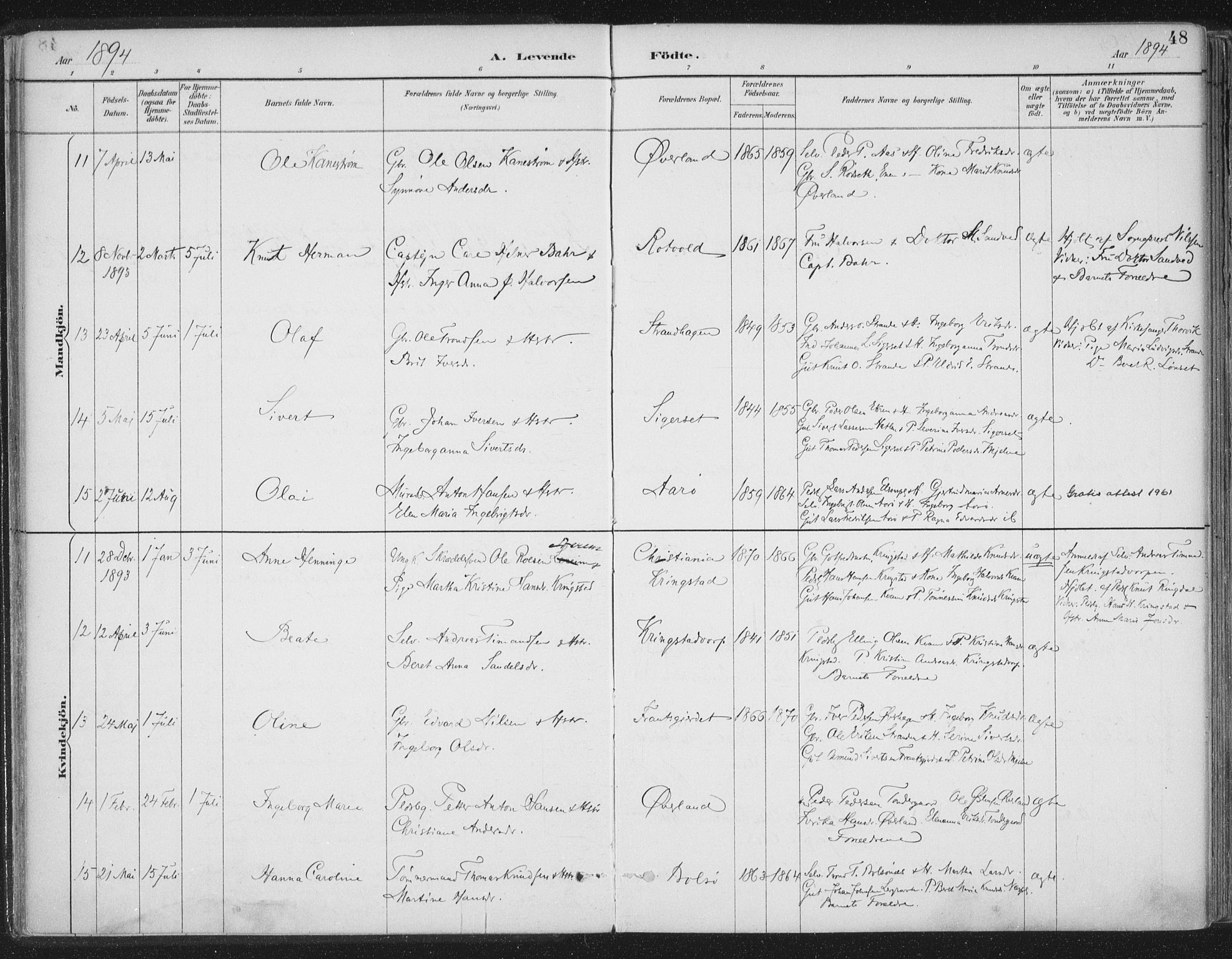 Ministerialprotokoller, klokkerbøker og fødselsregistre - Møre og Romsdal, AV/SAT-A-1454/555/L0658: Parish register (official) no. 555A09, 1887-1917, p. 48