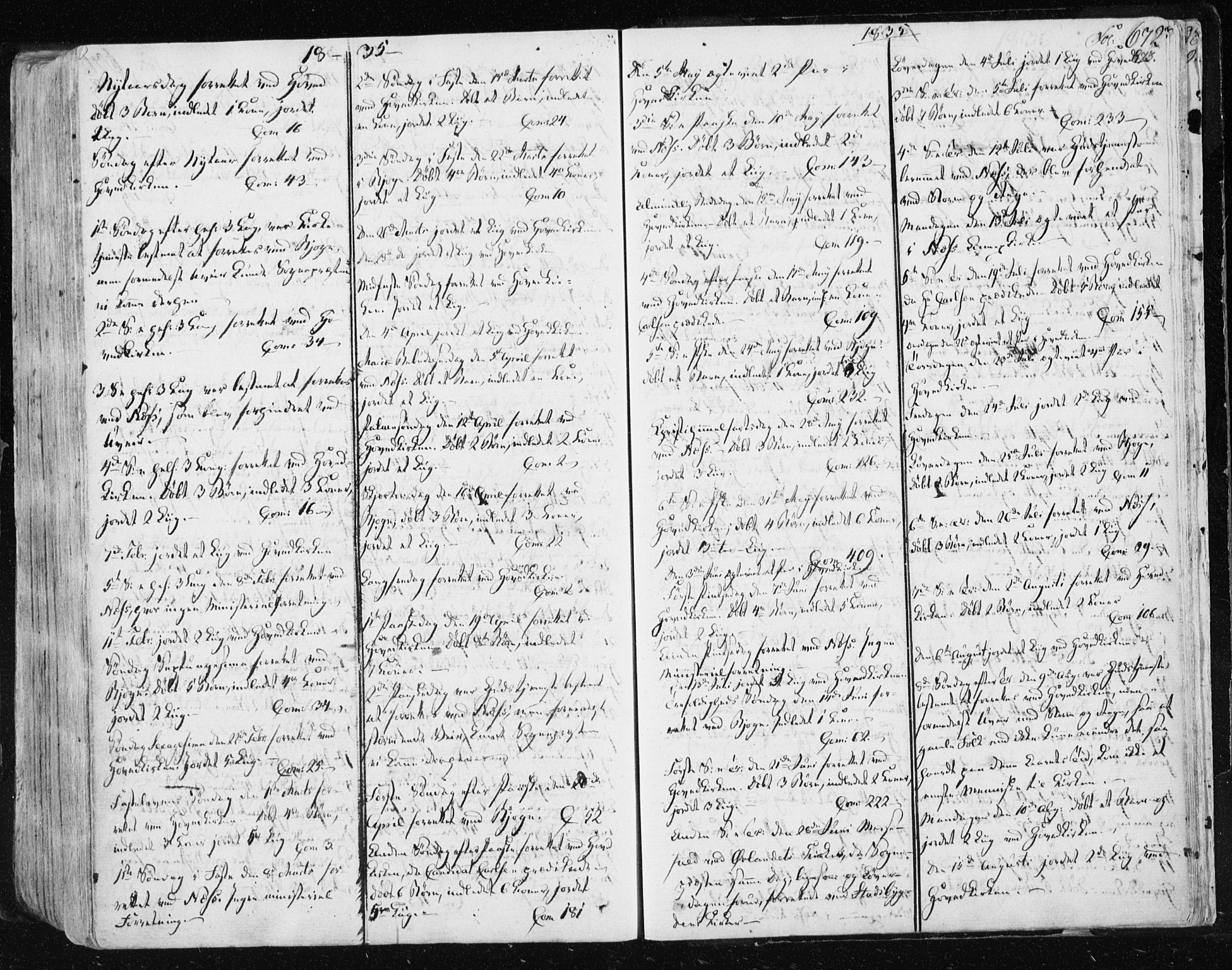 Ministerialprotokoller, klokkerbøker og fødselsregistre - Sør-Trøndelag, SAT/A-1456/659/L0735: Parish register (official) no. 659A05, 1826-1841, p. 672