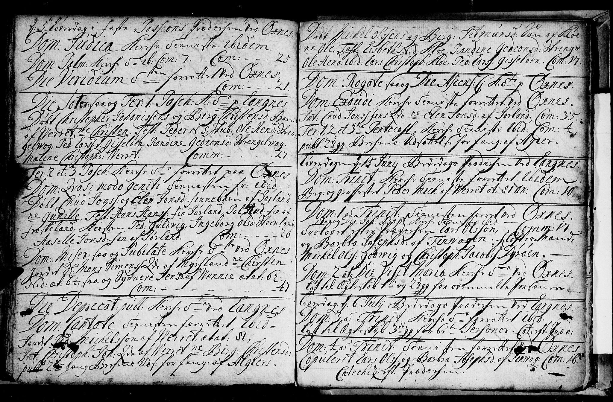 Ministerialprotokoller, klokkerbøker og fødselsregistre - Nordland, SAT/A-1459/893/L1328: Parish register (official) no. 893A01, 1718-1749