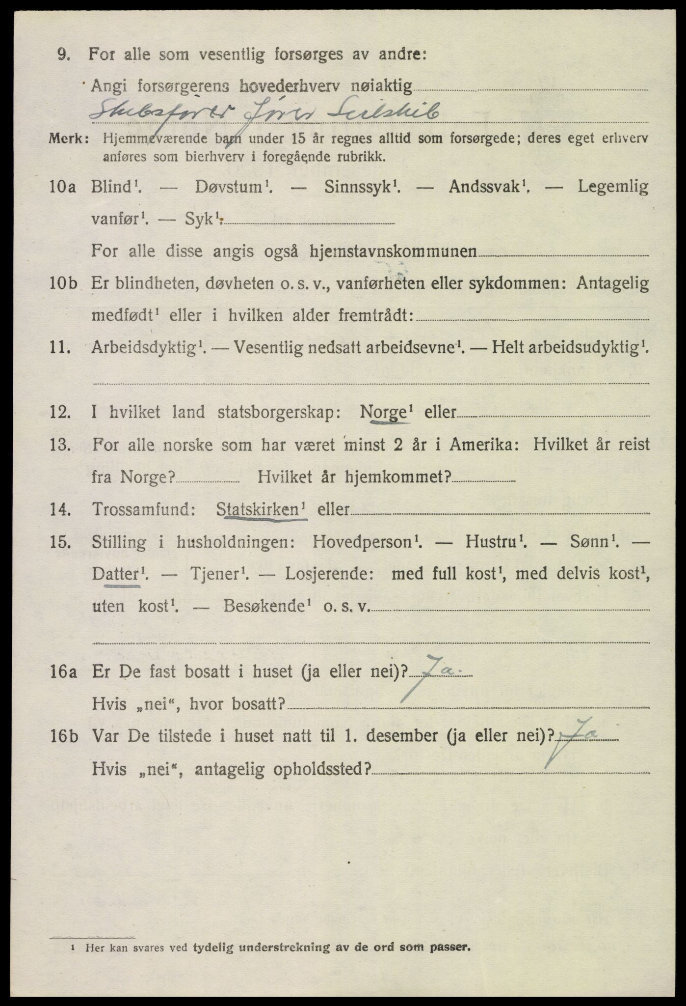 SAK, 1920 census for Tromøy, 1920, p. 1892
