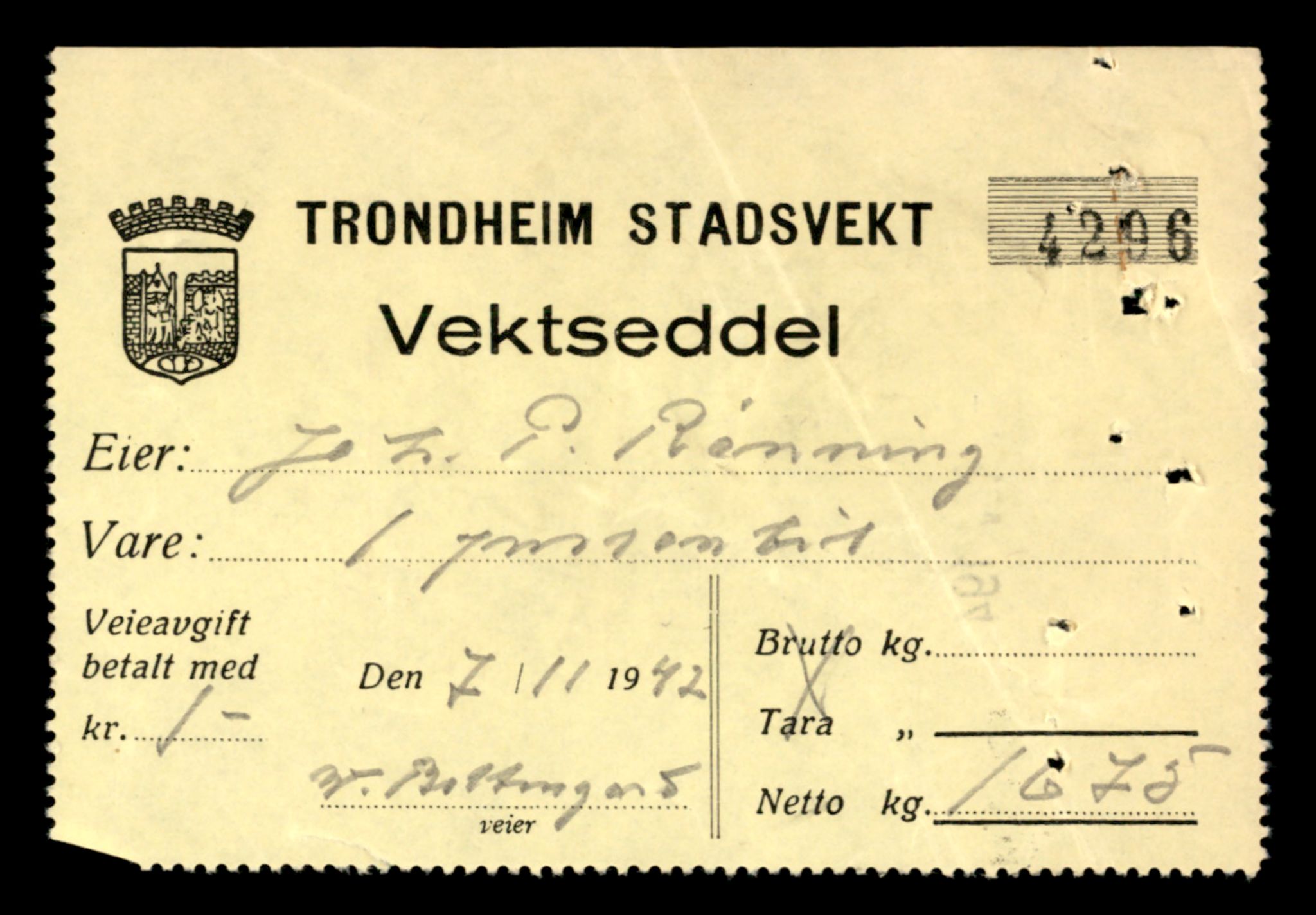 Møre og Romsdal vegkontor - Ålesund trafikkstasjon, AV/SAT-A-4099/F/Fe/L0006: Registreringskort for kjøretøy T 547 - T 650, 1927-1998, p. 651