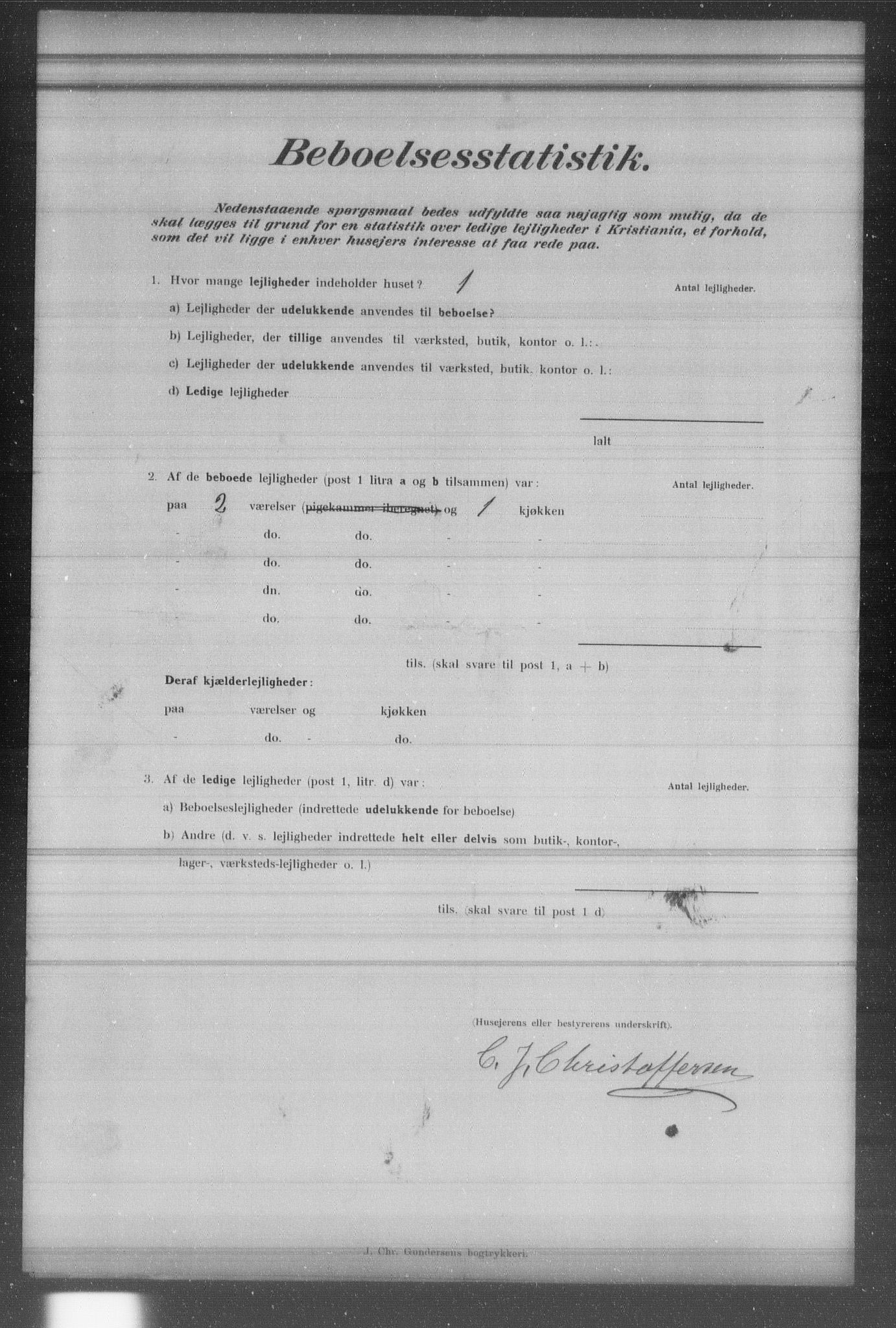 OBA, Municipal Census 1902 for Kristiania, 1902, p. 19912