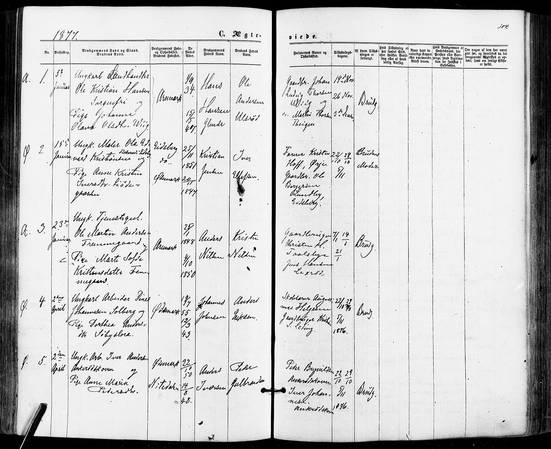Aremark prestekontor Kirkebøker, SAO/A-10899/F/Fc/L0004: Parish register (official) no. III 4, 1866-1877, p. 503-504