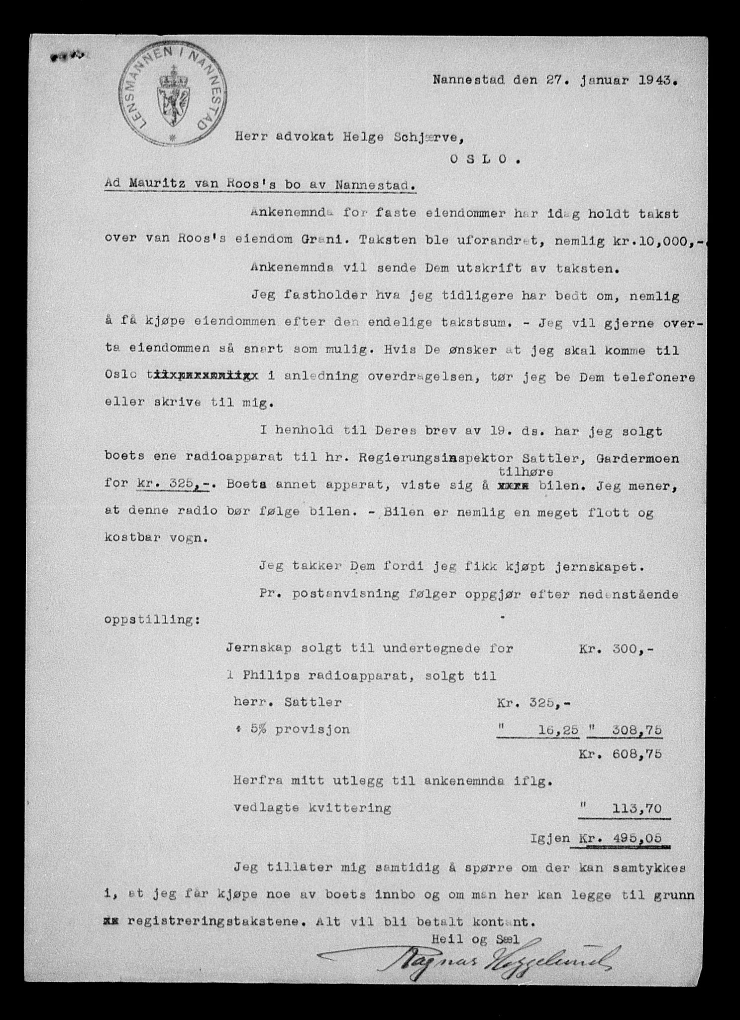 Justisdepartementet, Tilbakeføringskontoret for inndratte formuer, AV/RA-S-1564/H/Hc/Hcc/L0973: --, 1945-1947, p. 26