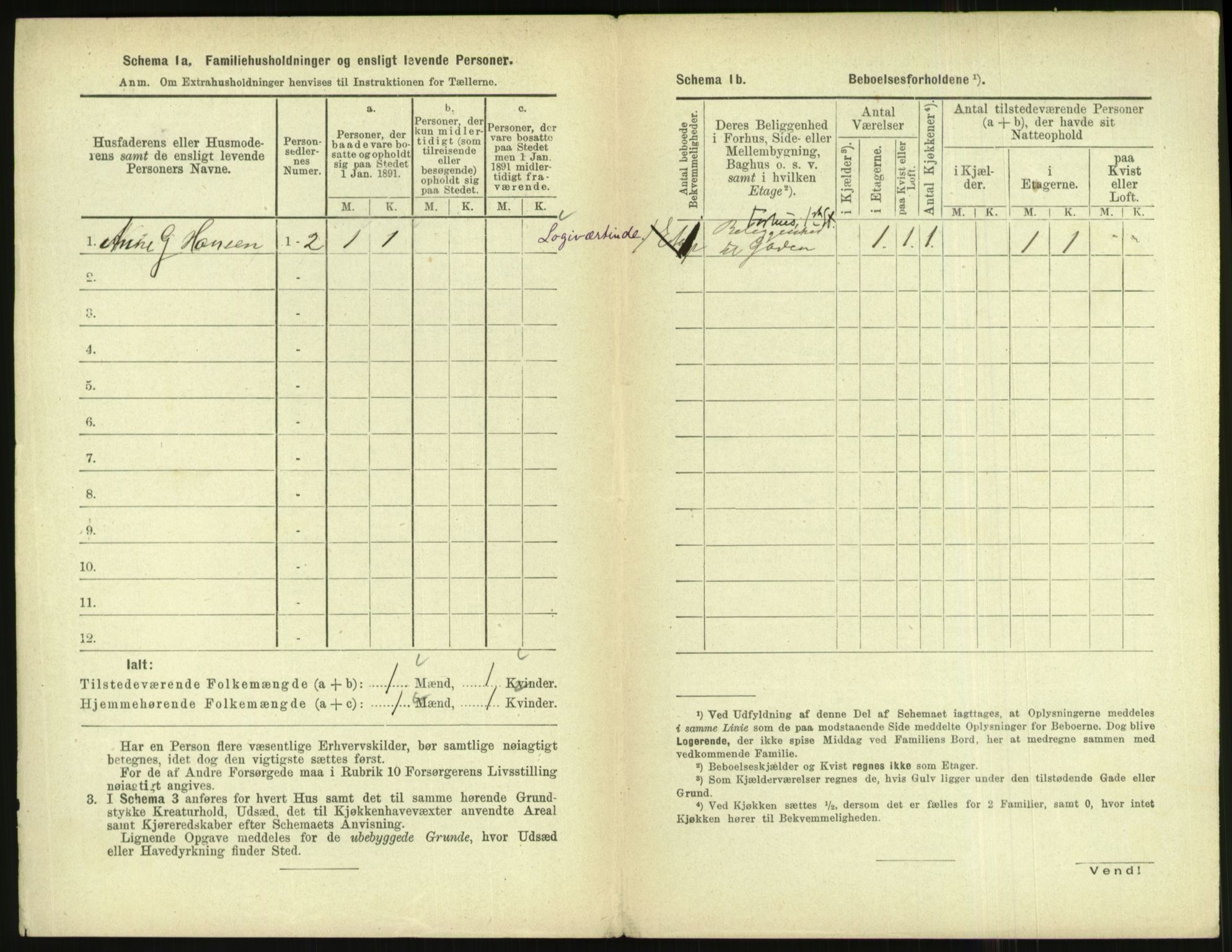 RA, 1891 census for 1004 Flekkefjord, 1891, p. 171