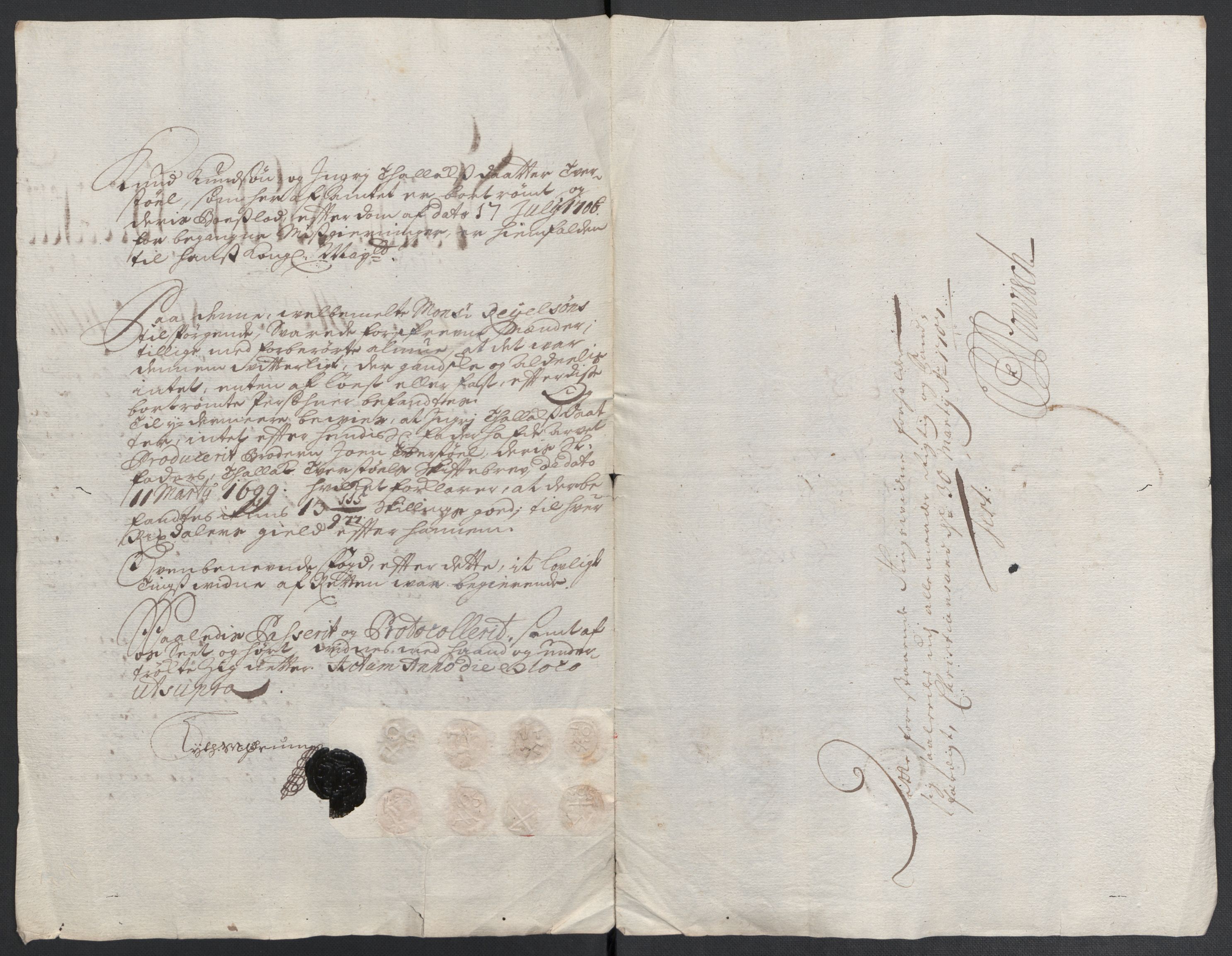 Rentekammeret inntil 1814, Reviderte regnskaper, Fogderegnskap, AV/RA-EA-4092/R40/L2448: Fogderegnskap Råbyggelag, 1706-1708, p. 167