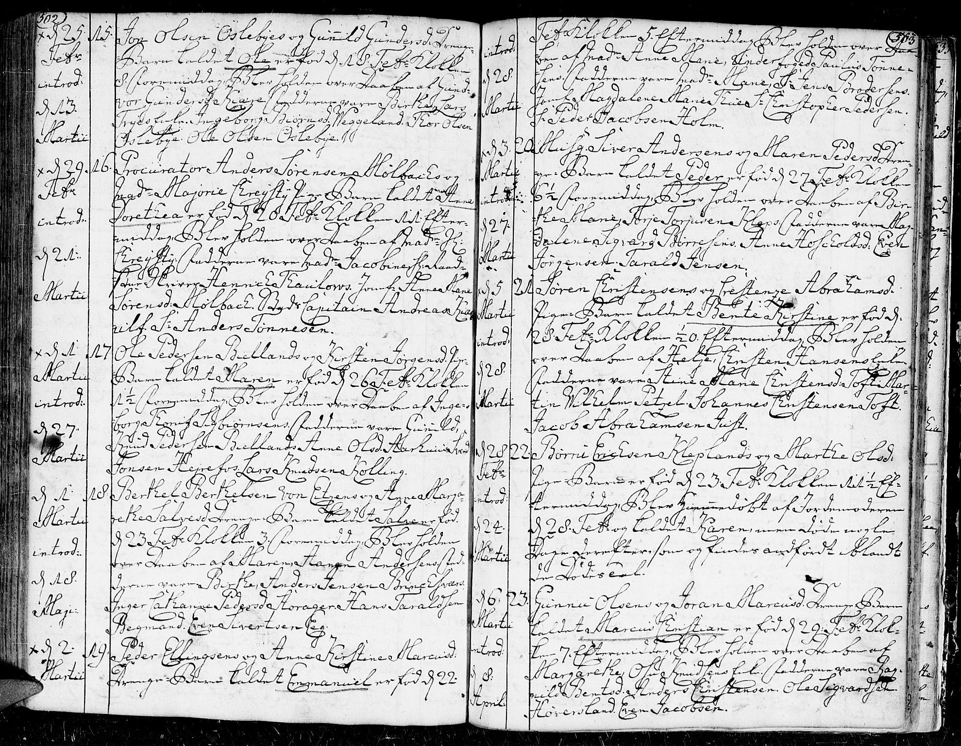 Kristiansand domprosti, AV/SAK-1112-0006/F/Fa/L0002: Parish register (official) no. A 2, 1755-1778, p. 502-503