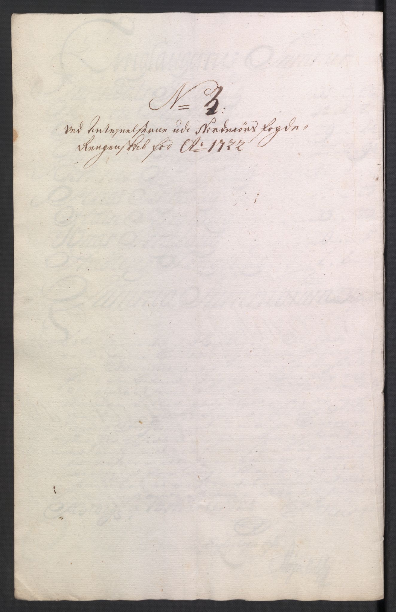 Rentekammeret inntil 1814, Reviderte regnskaper, Fogderegnskap, RA/EA-4092/R56/L3755: Fogderegnskap Nordmøre, 1722, p. 396