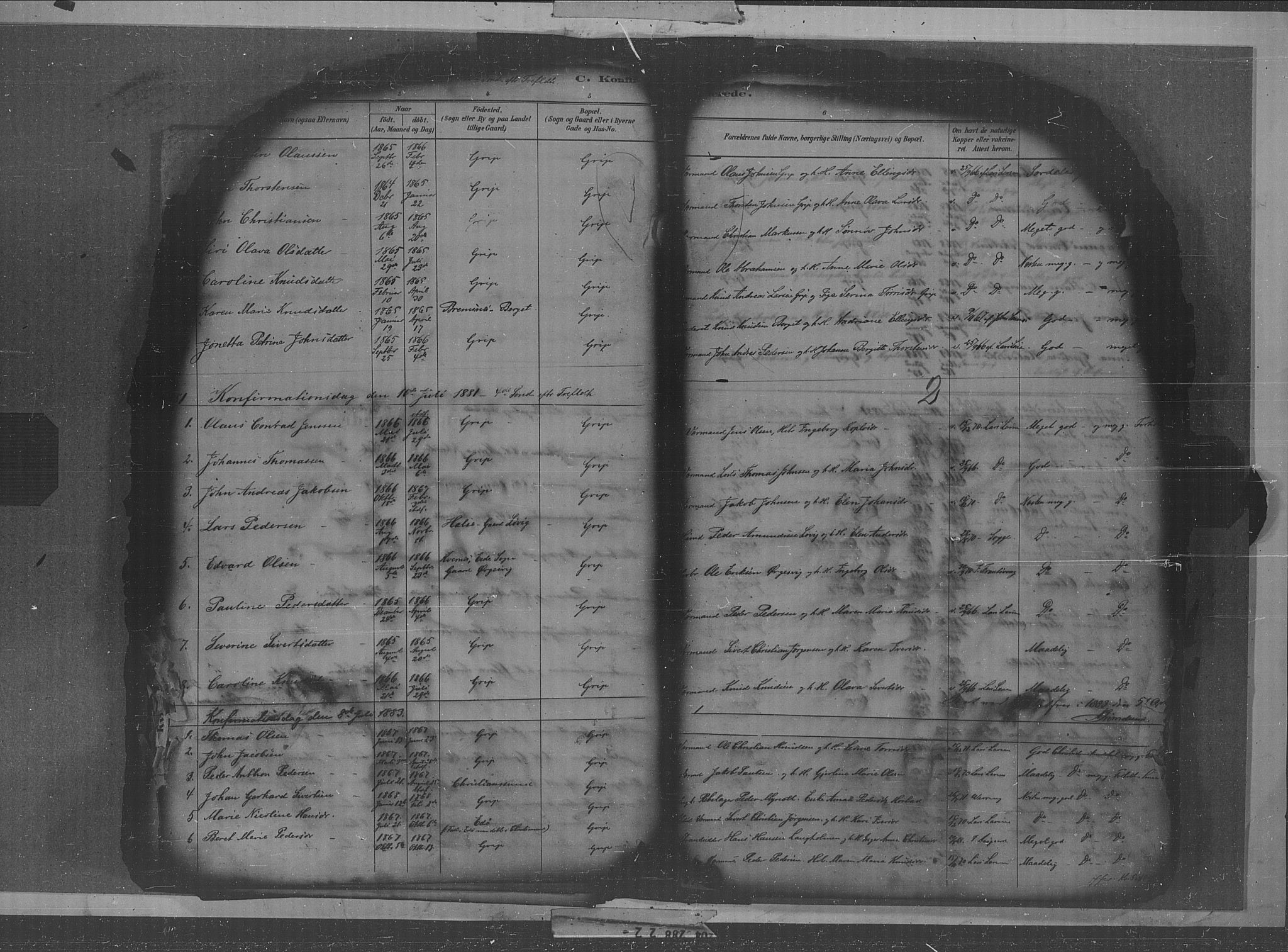 Kristiansund sokneprestkontor, AV/SAT-A-1068/1/I/I1: Parish register (official) no. 36, 1880-1919, p. 2