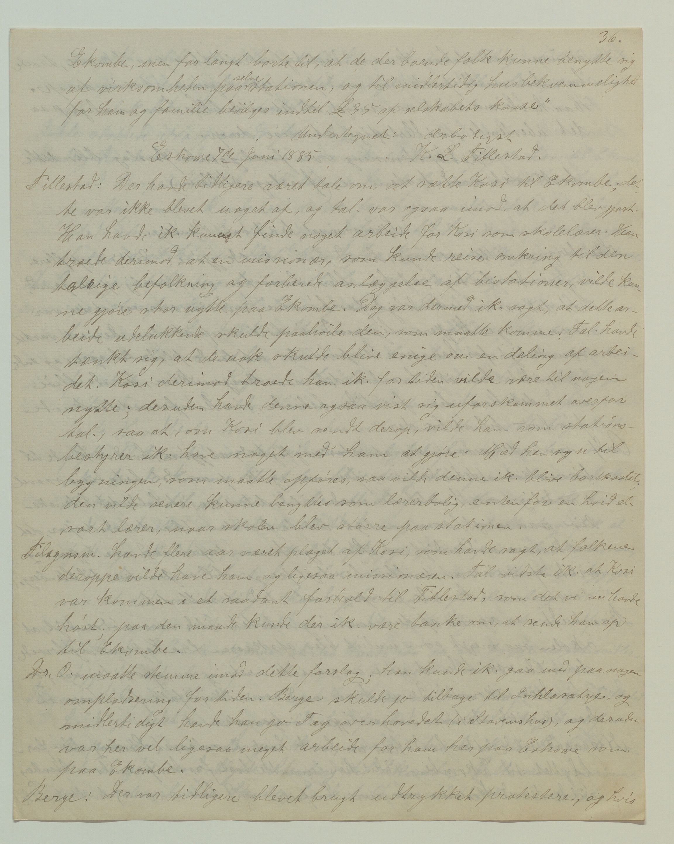 Det Norske Misjonsselskap - hovedadministrasjonen, VID/MA-A-1045/D/Da/Daa/L0036/0010: Konferansereferat og årsberetninger / Konferansereferat fra Sør-Afrika., 1885