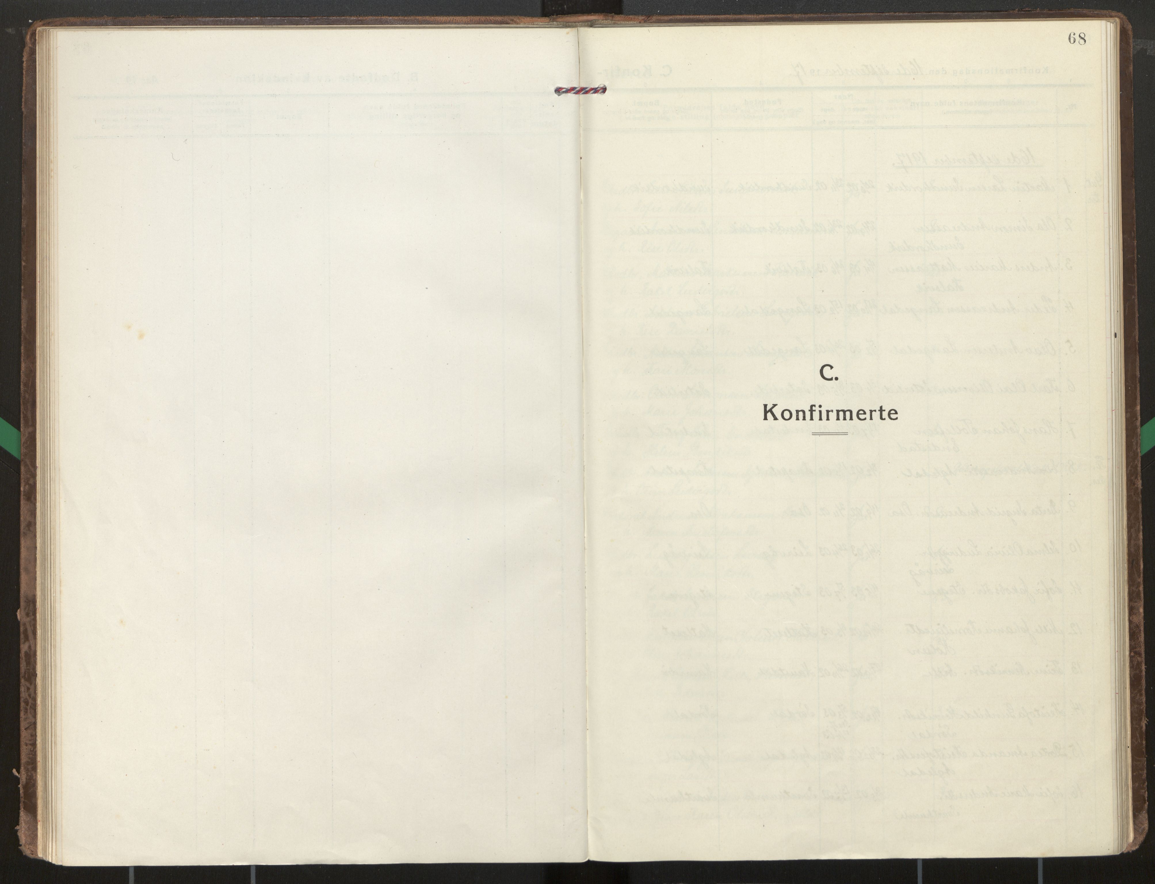 Kinn sokneprestembete, SAB/A-80801/H/Haa/Haae/L0002: Parish register (official) no. E 2, 1917-1937, p. 68
