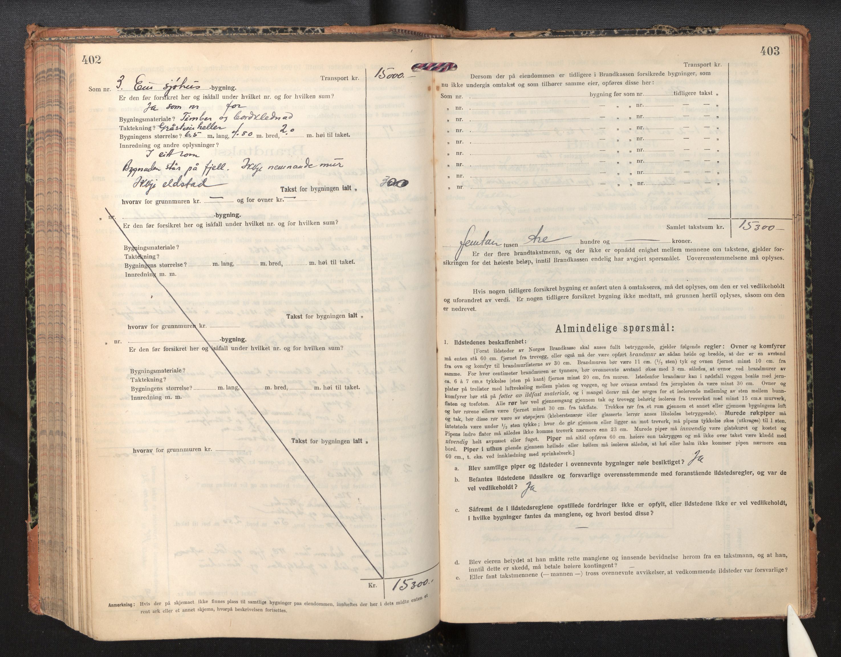 Lensmannen i Leikanger, AV/SAB-A-29201/0012/L0007: Branntakstprotokoll, skjematakst, 1926-1936, p. 402-403