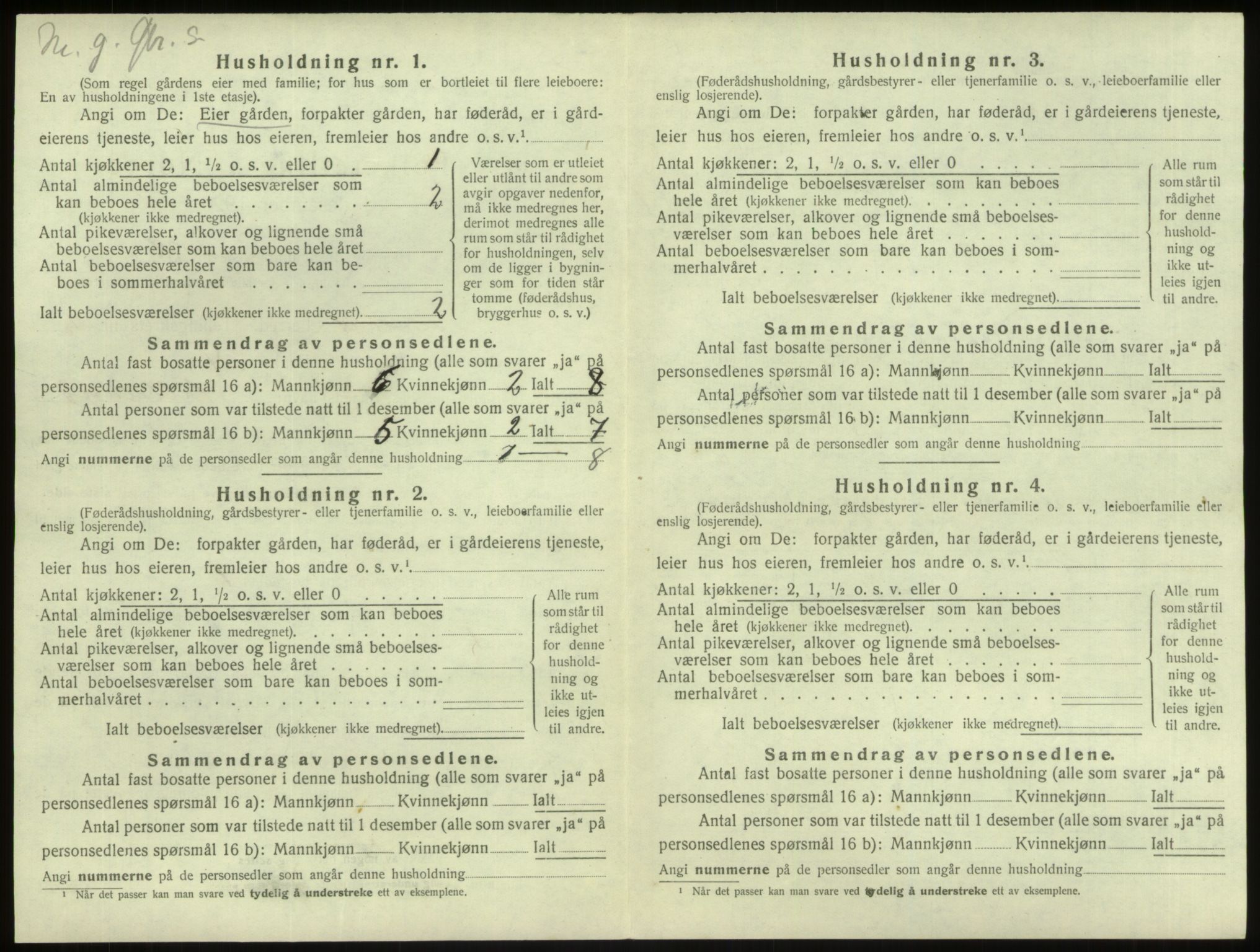 SAB, 1920 census for Lindås, 1920, p. 147