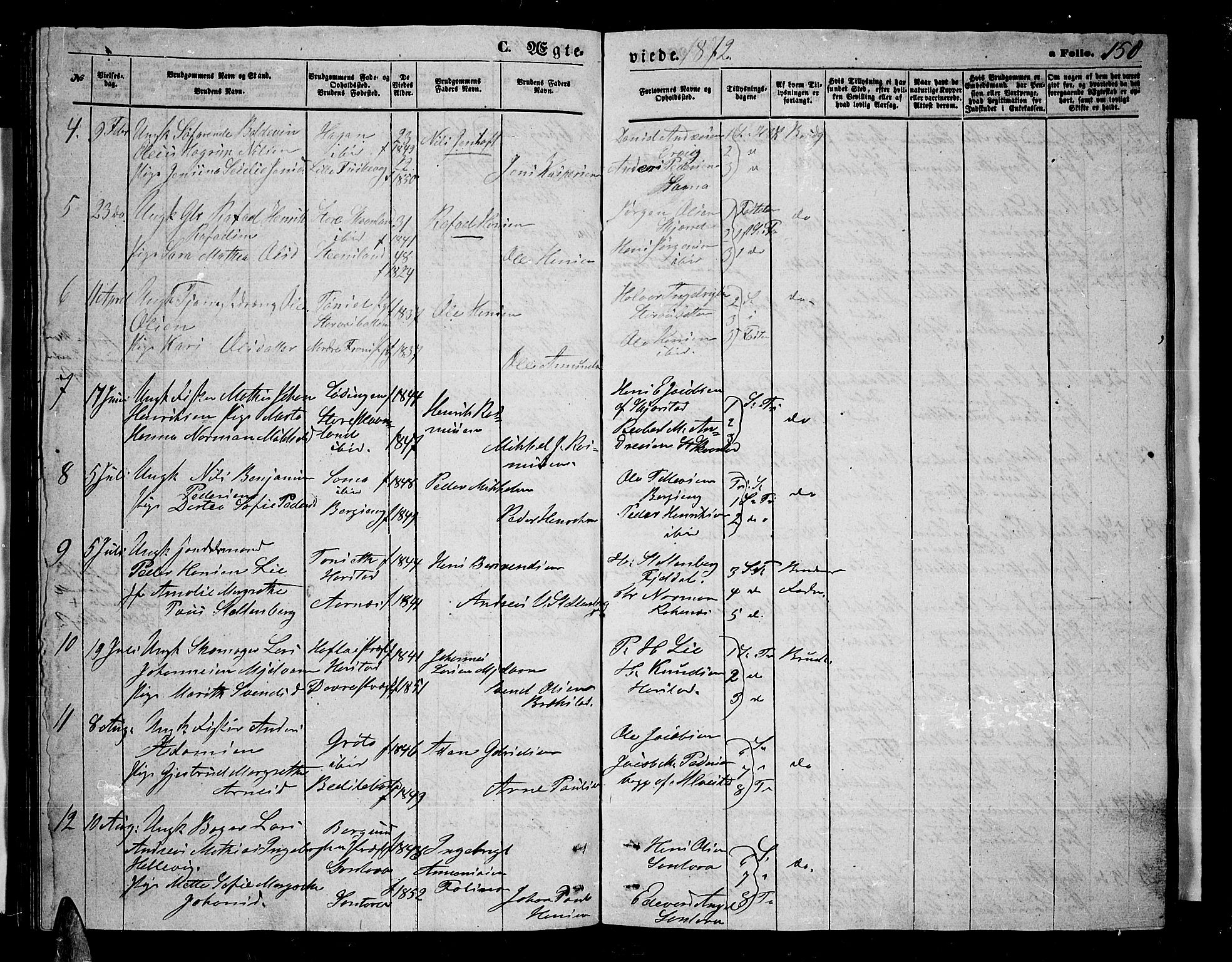 Trondenes sokneprestkontor, SATØ/S-1319/H/Hb/L0009klokker: Parish register (copy) no. 9, 1870-1876, p. 158