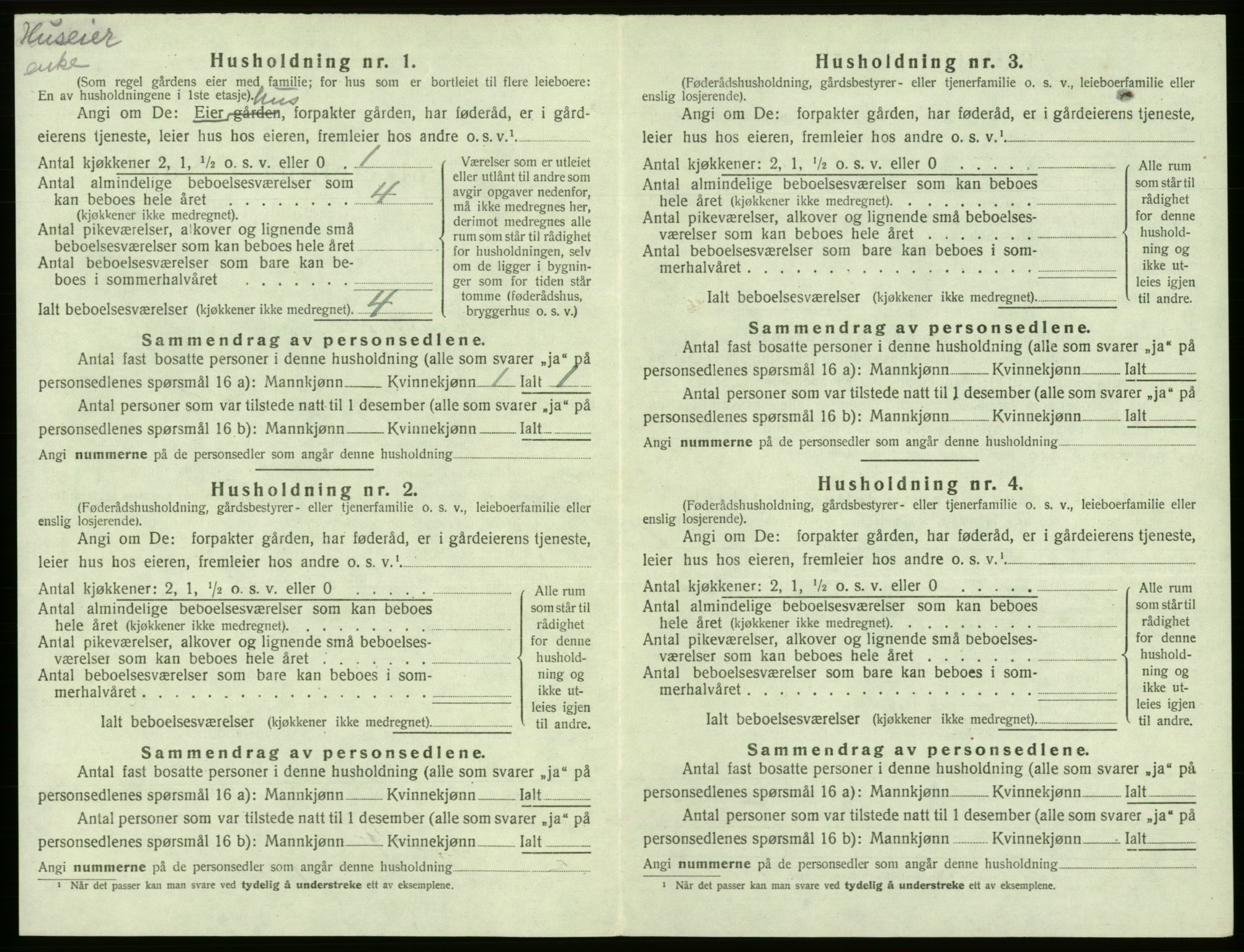 SAB, 1920 census for Eidfjord, 1920, p. 102