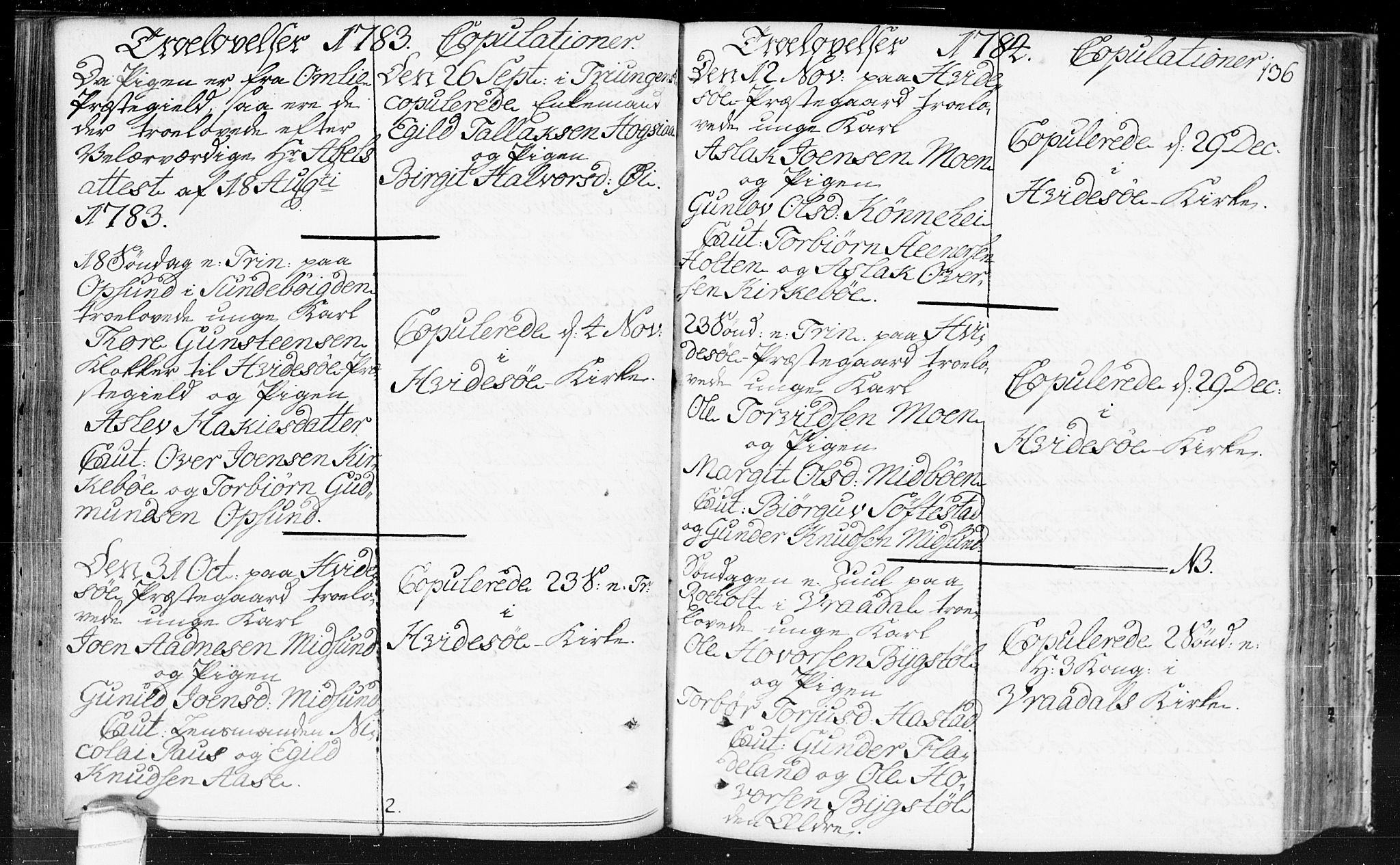 Kviteseid kirkebøker, SAKO/A-276/F/Fa/L0002: Parish register (official) no. I 2, 1773-1786, p. 136