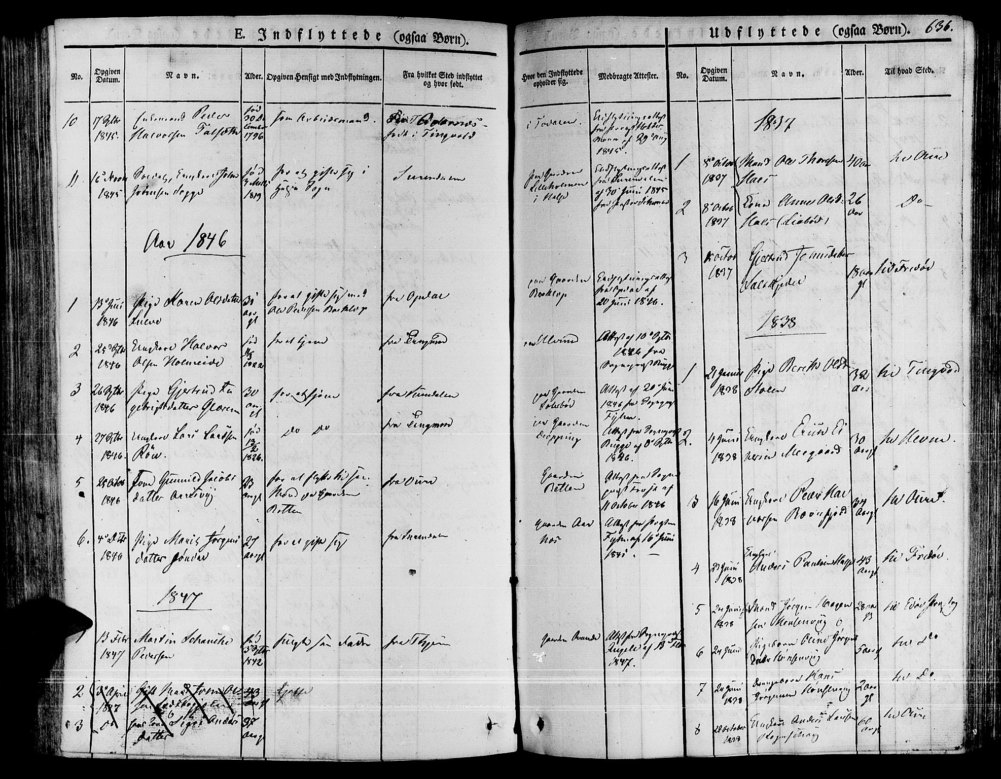 Ministerialprotokoller, klokkerbøker og fødselsregistre - Møre og Romsdal, AV/SAT-A-1454/592/L1024: Parish register (official) no. 592A03 /1, 1831-1849, p. 636