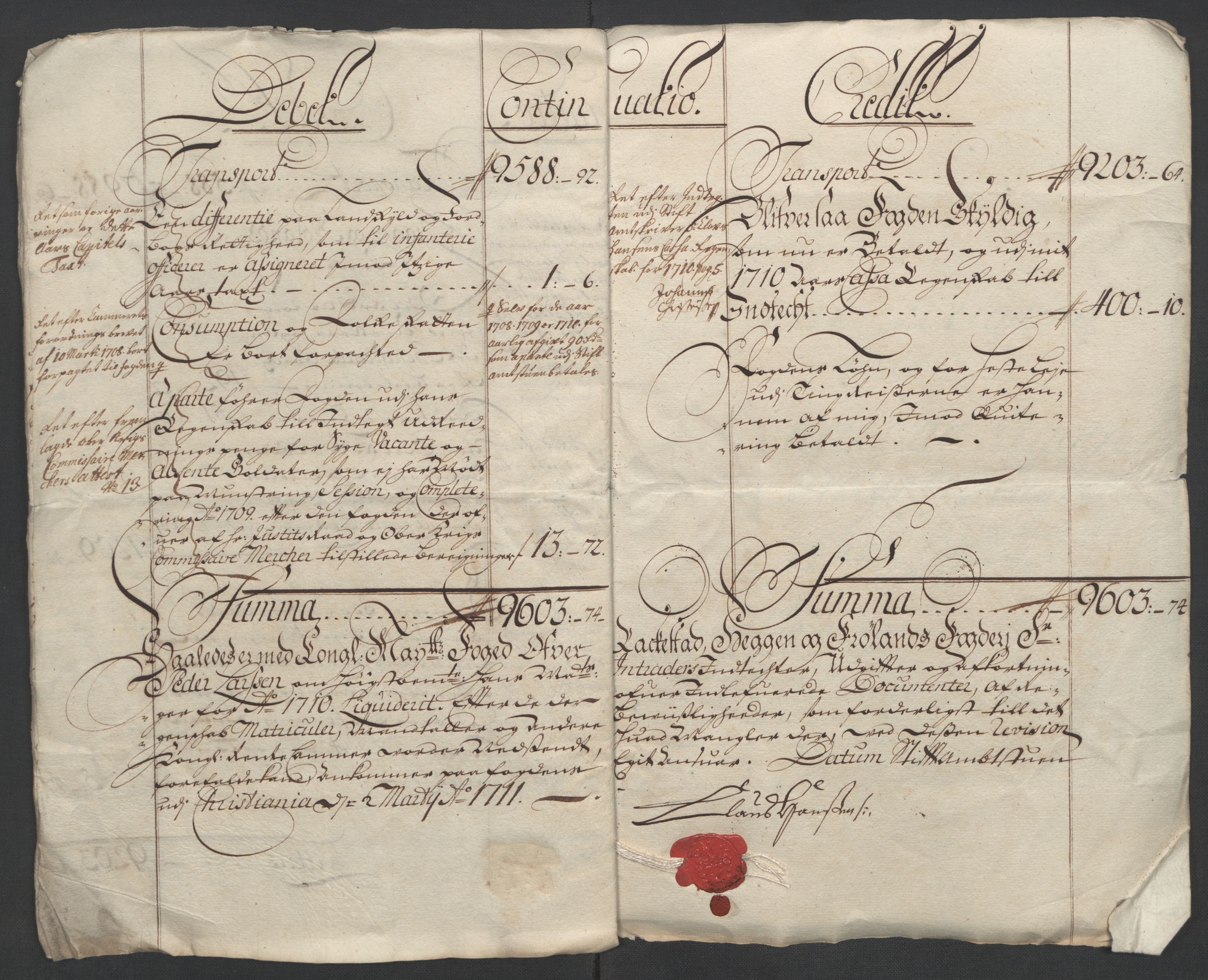 Rentekammeret inntil 1814, Reviderte regnskaper, Fogderegnskap, RA/EA-4092/R07/L0302: Fogderegnskap Rakkestad, Heggen og Frøland, 1710, p. 10