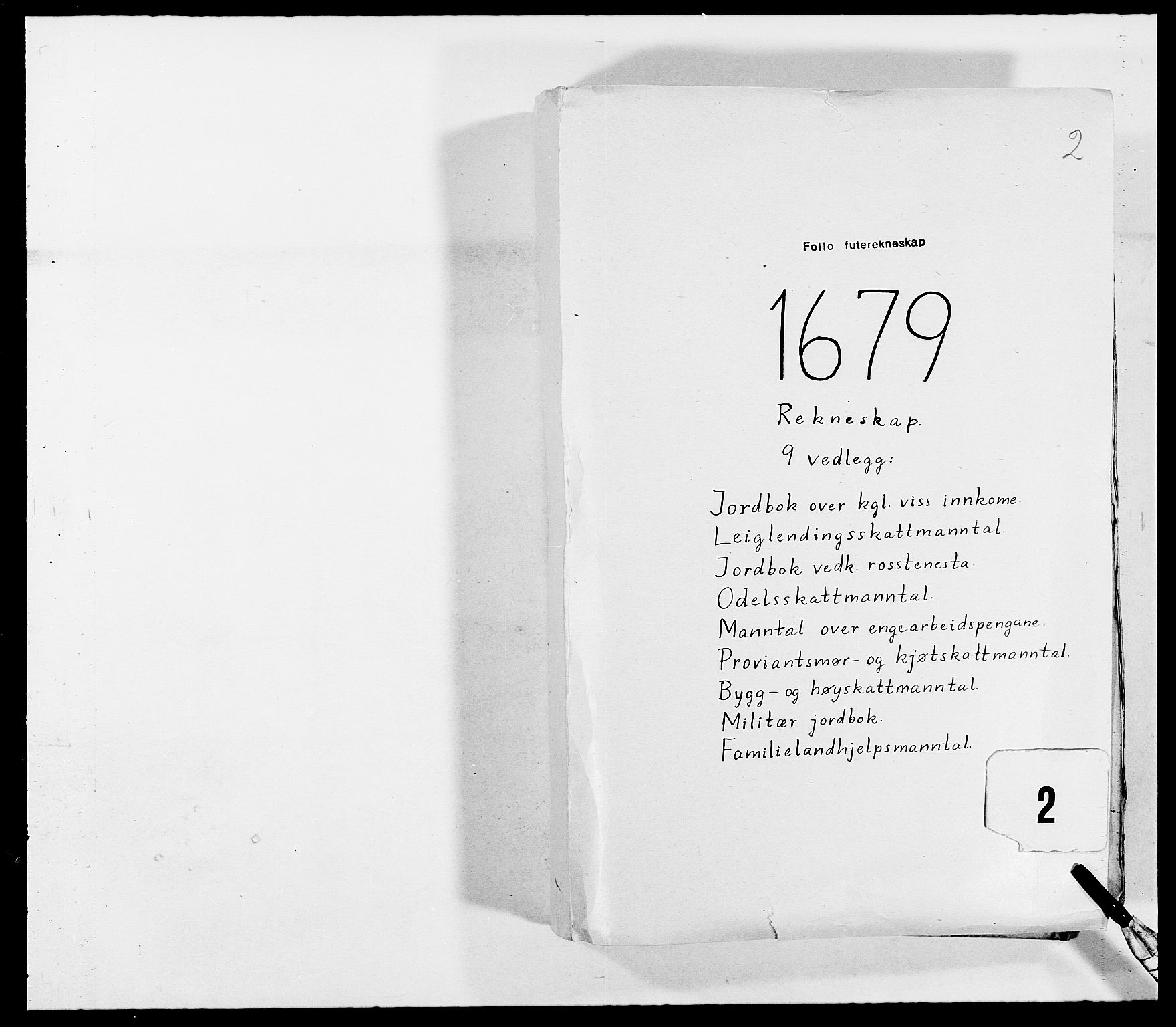 Rentekammeret inntil 1814, Reviderte regnskaper, Fogderegnskap, AV/RA-EA-4092/R09/L0428: Fogderegnskap Follo, 1679, p. 1
