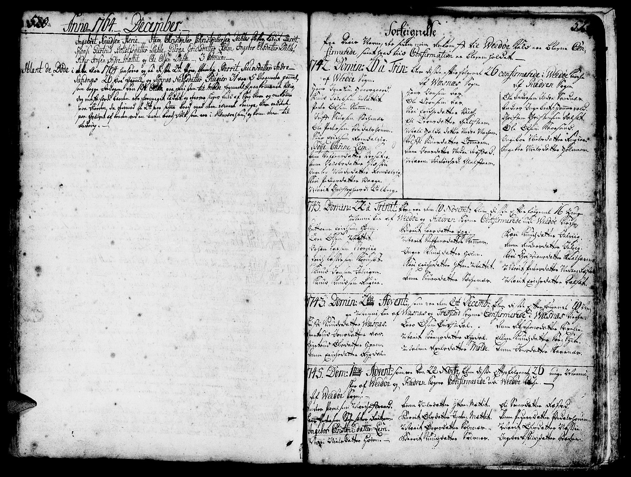 Ministerialprotokoller, klokkerbøker og fødselsregistre - Møre og Romsdal, SAT/A-1454/547/L0599: Parish register (official) no. 547A01, 1721-1764, p. 520-521