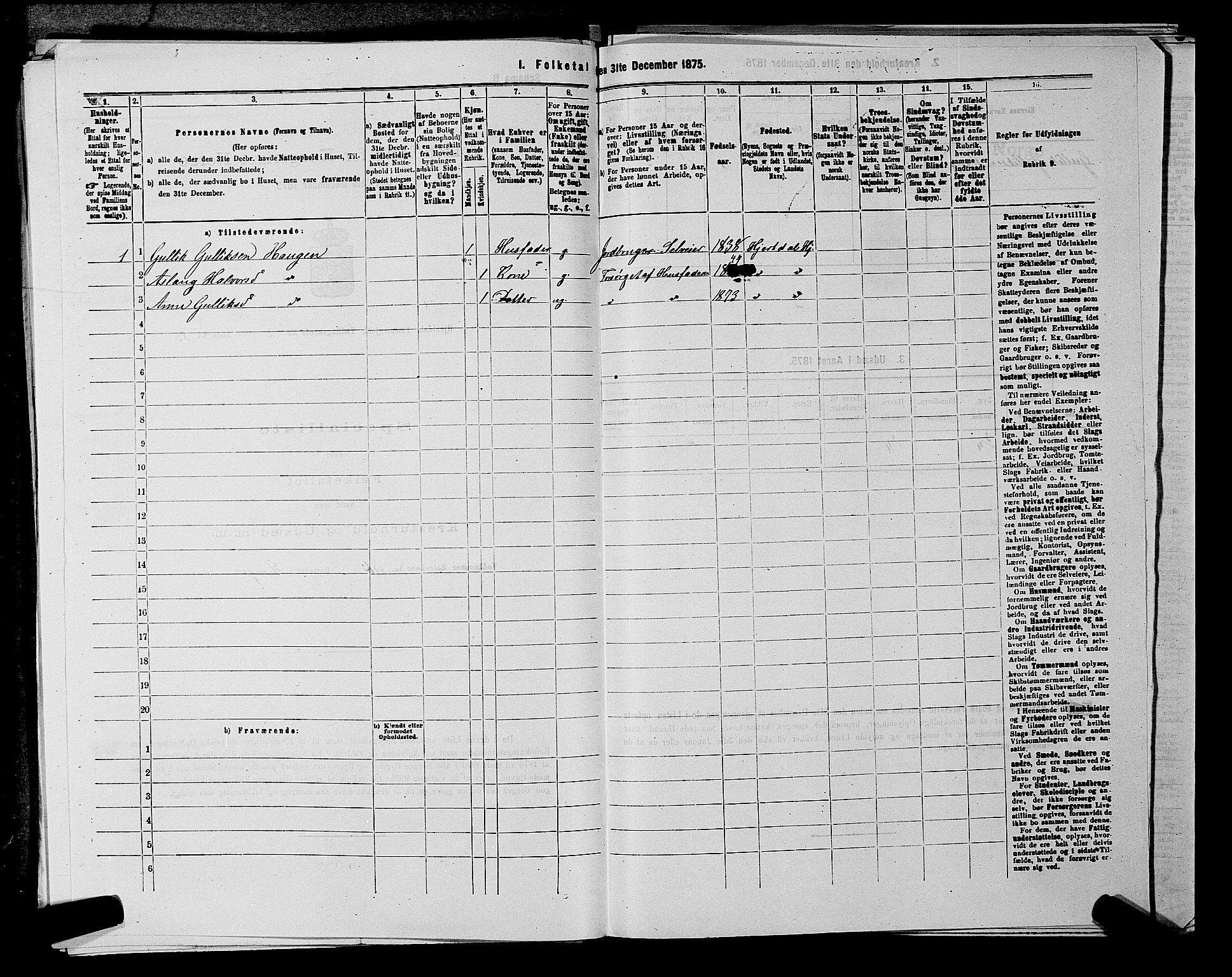 SAKO, 1875 census for 0827P Hjartdal, 1875, p. 314