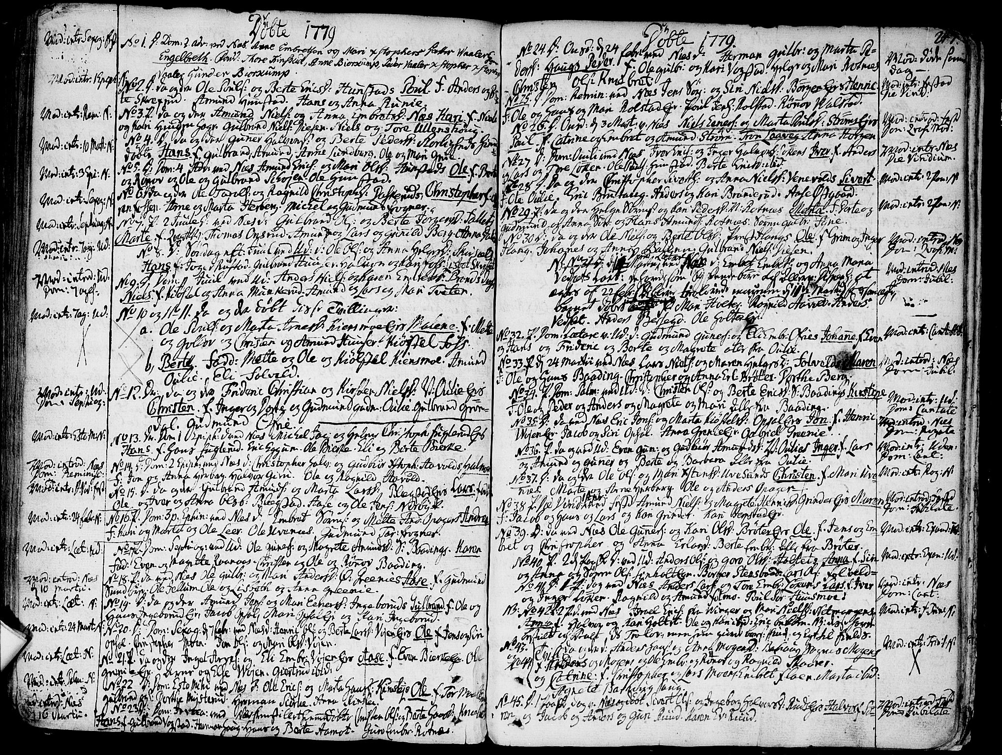 Nes prestekontor Kirkebøker, AV/SAO-A-10410/F/Fa/L0003: Parish register (official) no. I 3, 1734-1781, p. 247