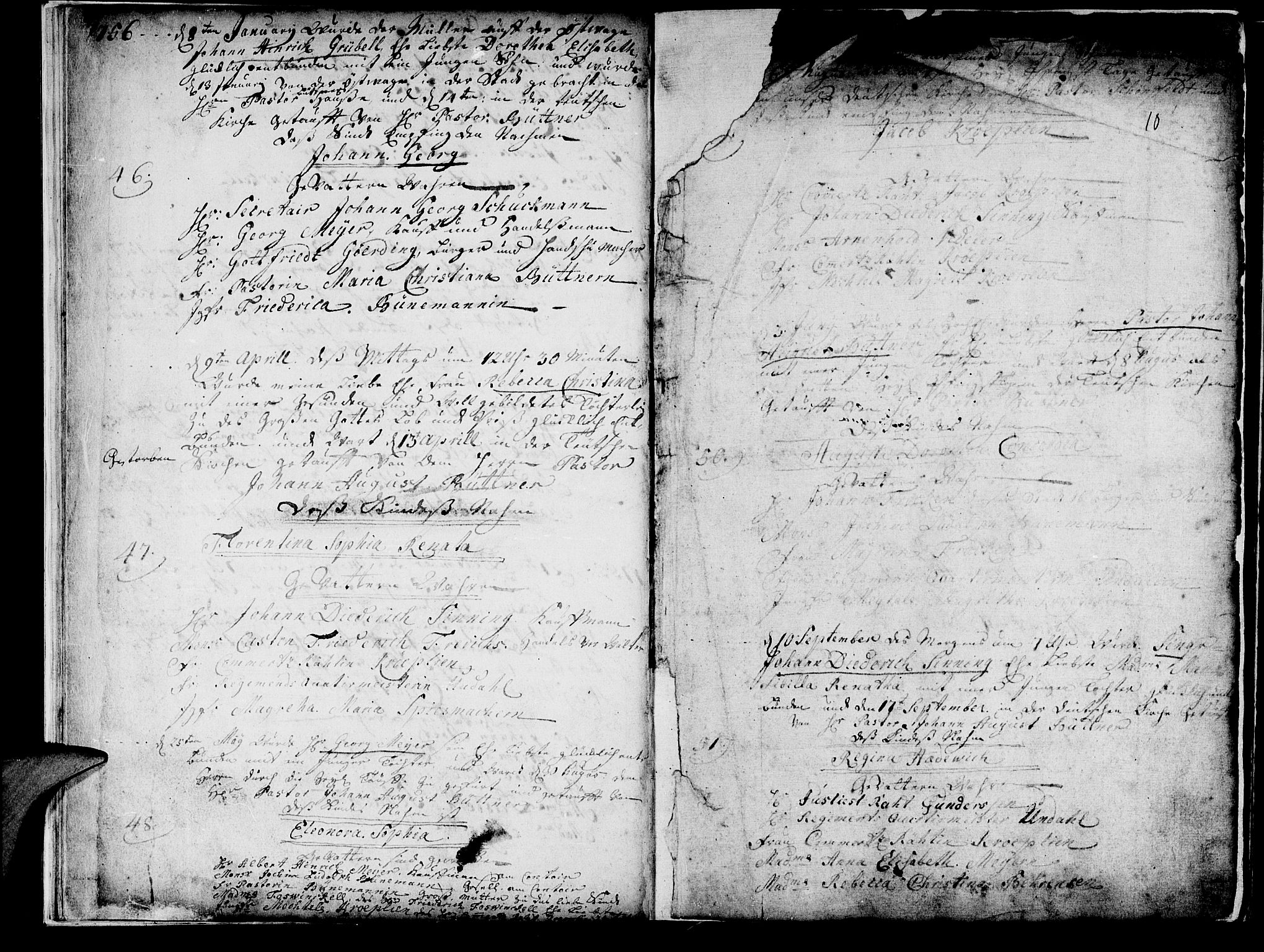 Mariakirken Sokneprestembete, SAB/A-76901/H/Haa/L0001: Parish register (official) no. A 1, 1740-1784, p. 10