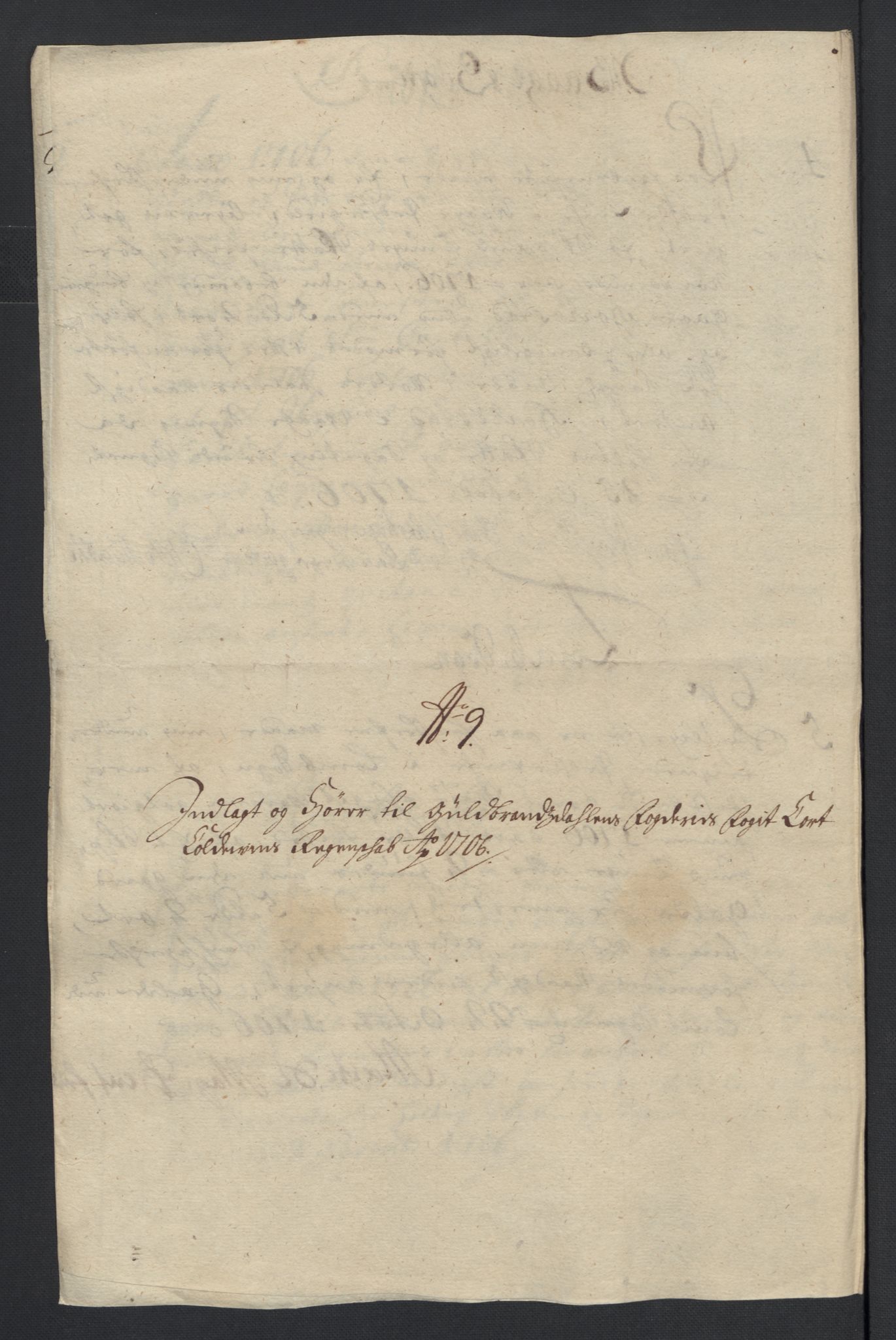 Rentekammeret inntil 1814, Reviderte regnskaper, Fogderegnskap, RA/EA-4092/R17/L1178: Fogderegnskap Gudbrandsdal, 1705-1707, p. 196